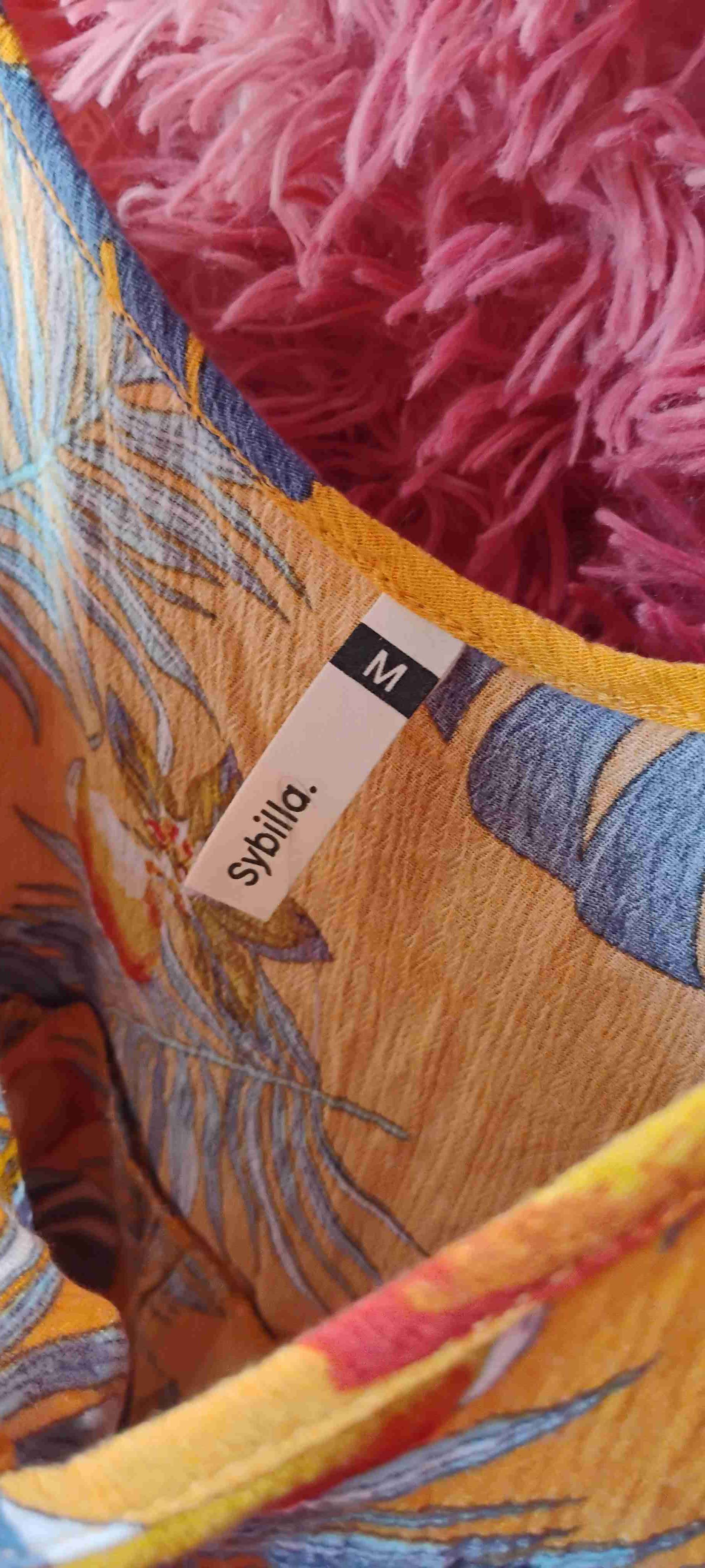 Polera amarillo estampado tropical - miniatura 2