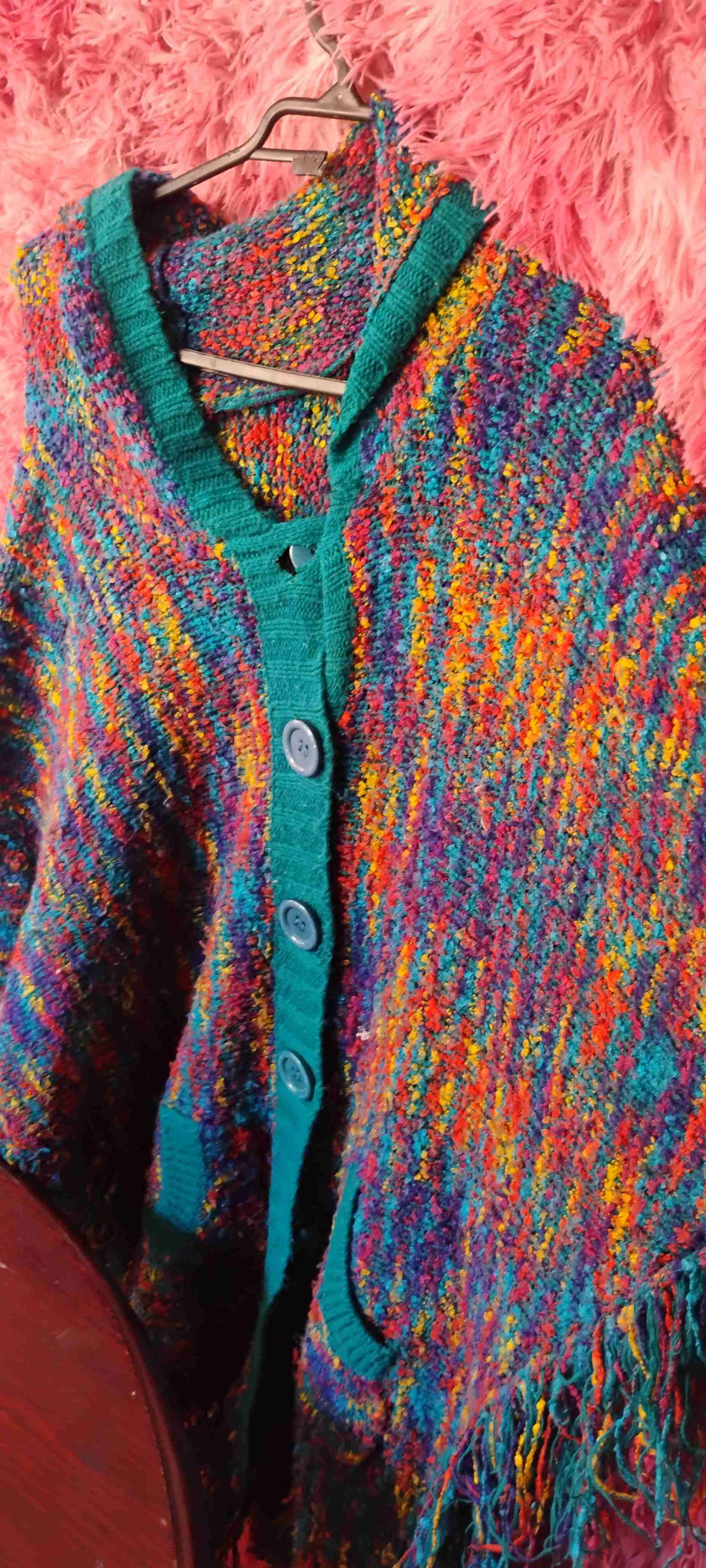 Cardigan multicolor tejido - miniatura 2