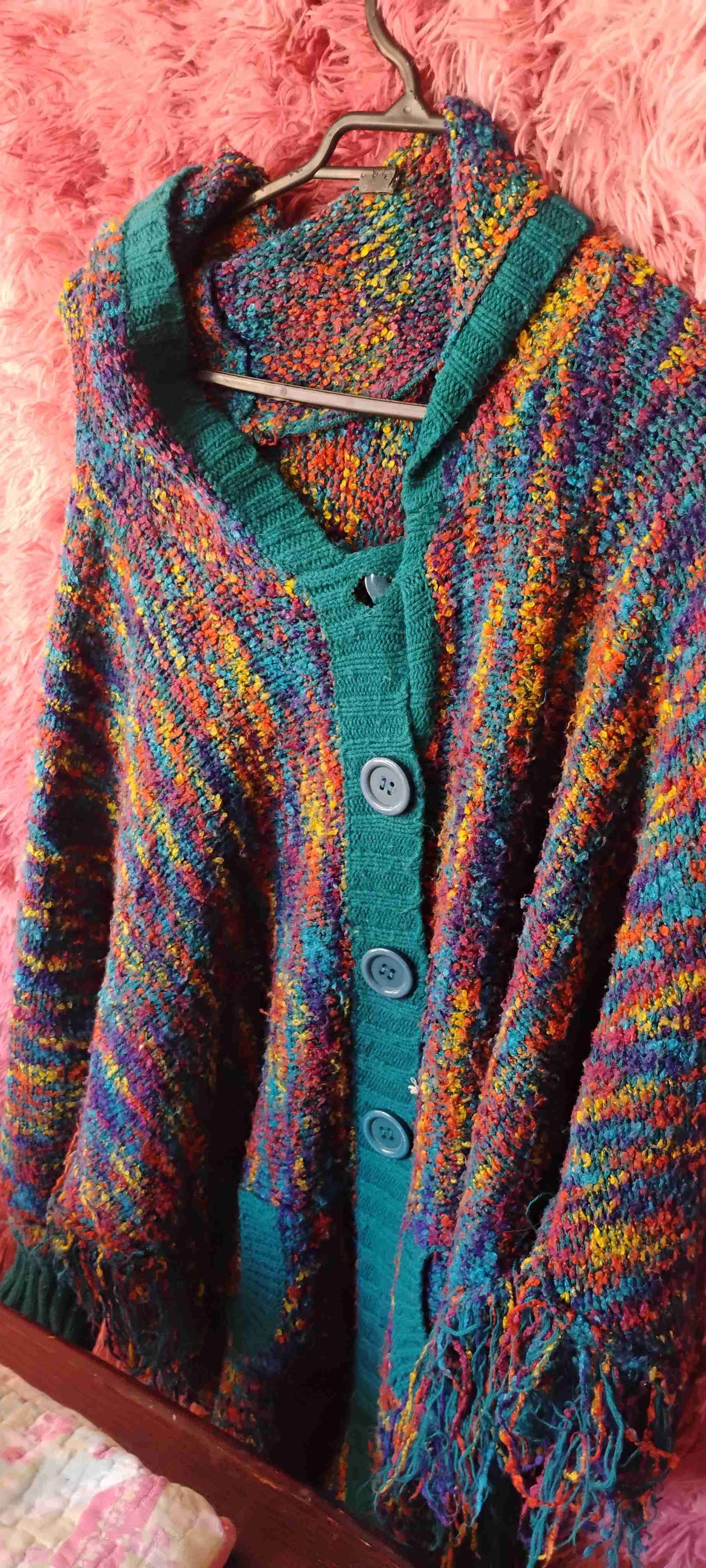 Cardigan multicolor tejido - miniatura 3