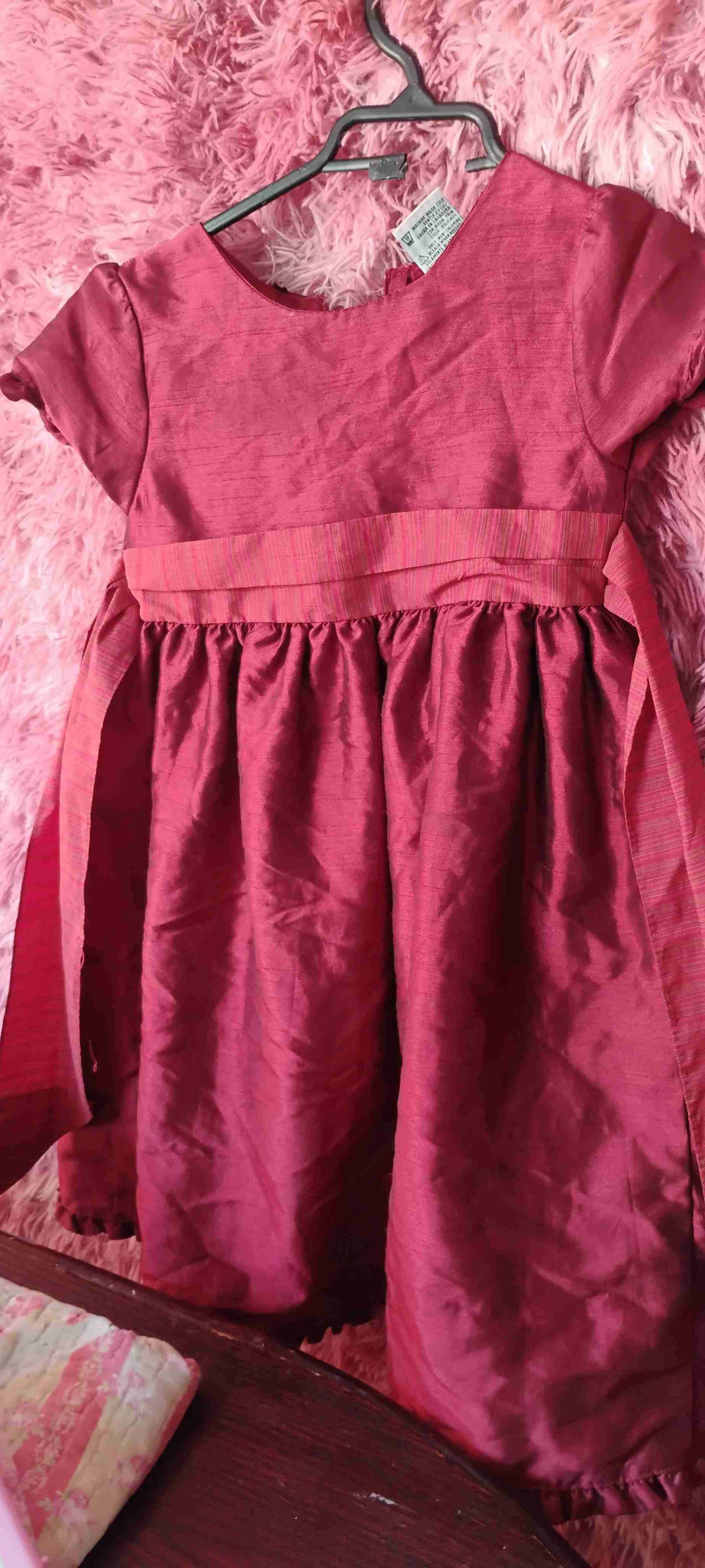 Vestido de niña rojo elegante - 2