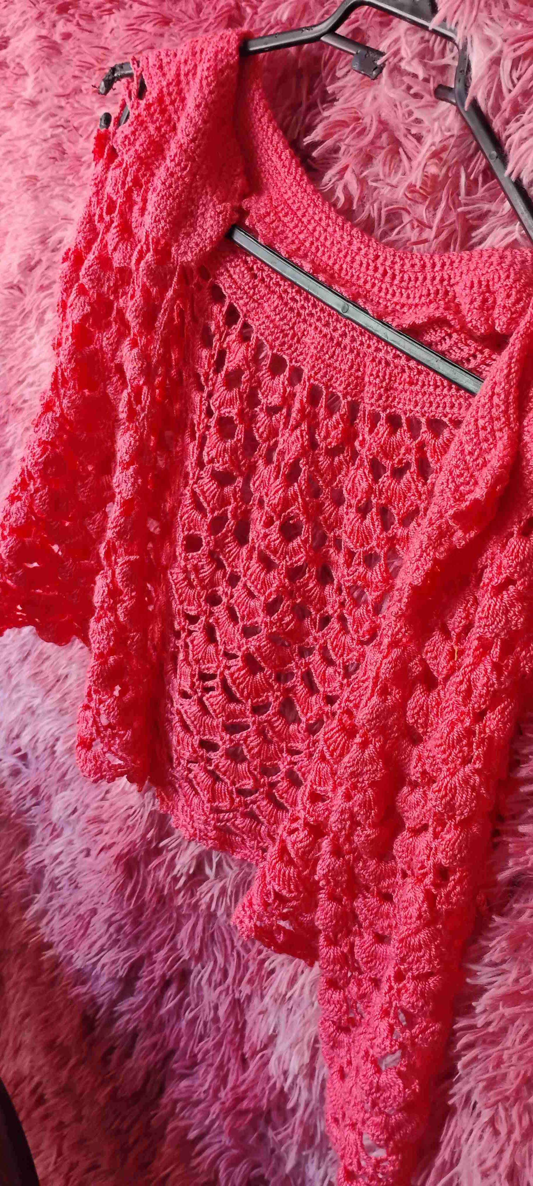 Chaleco tejido rosado - miniatura 2