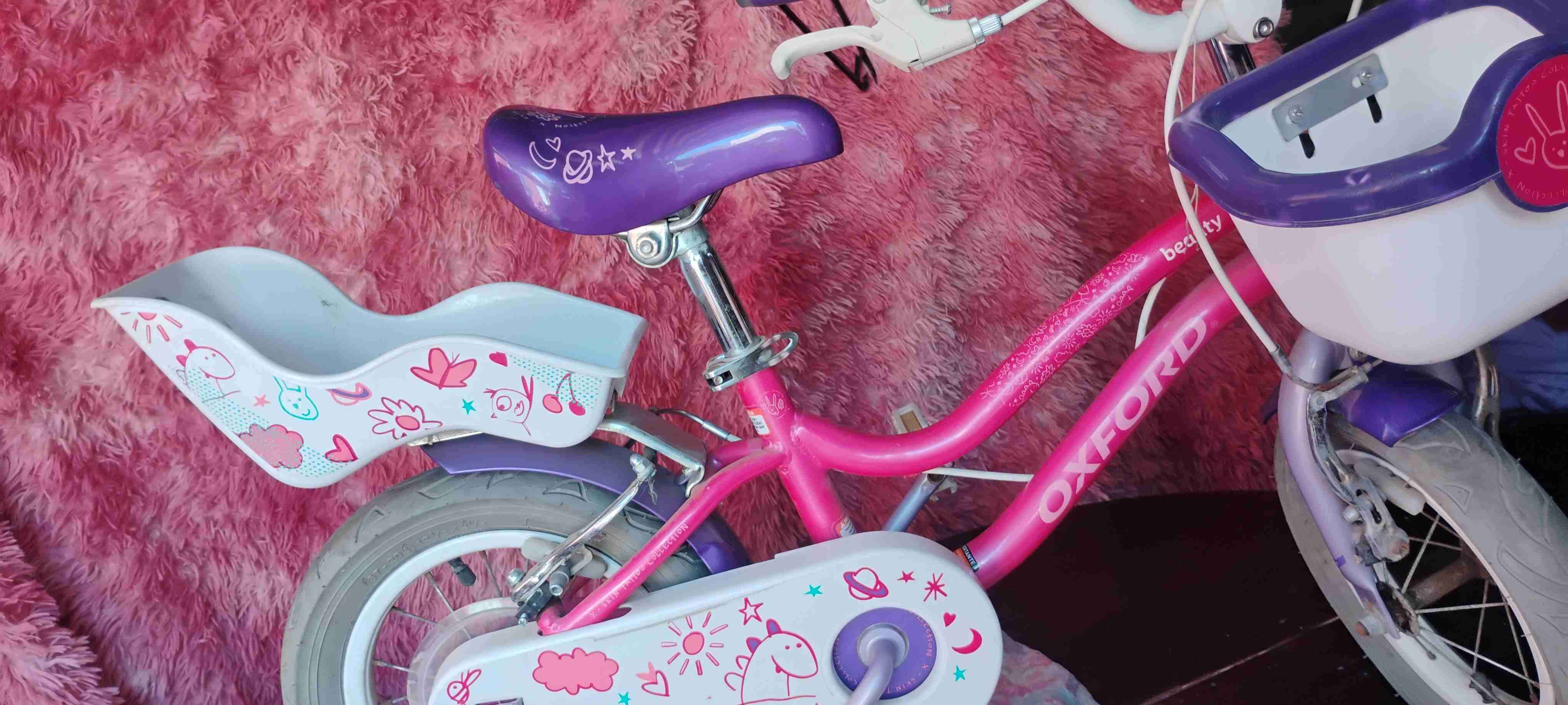 Bicicleta infantil rosada Oxford