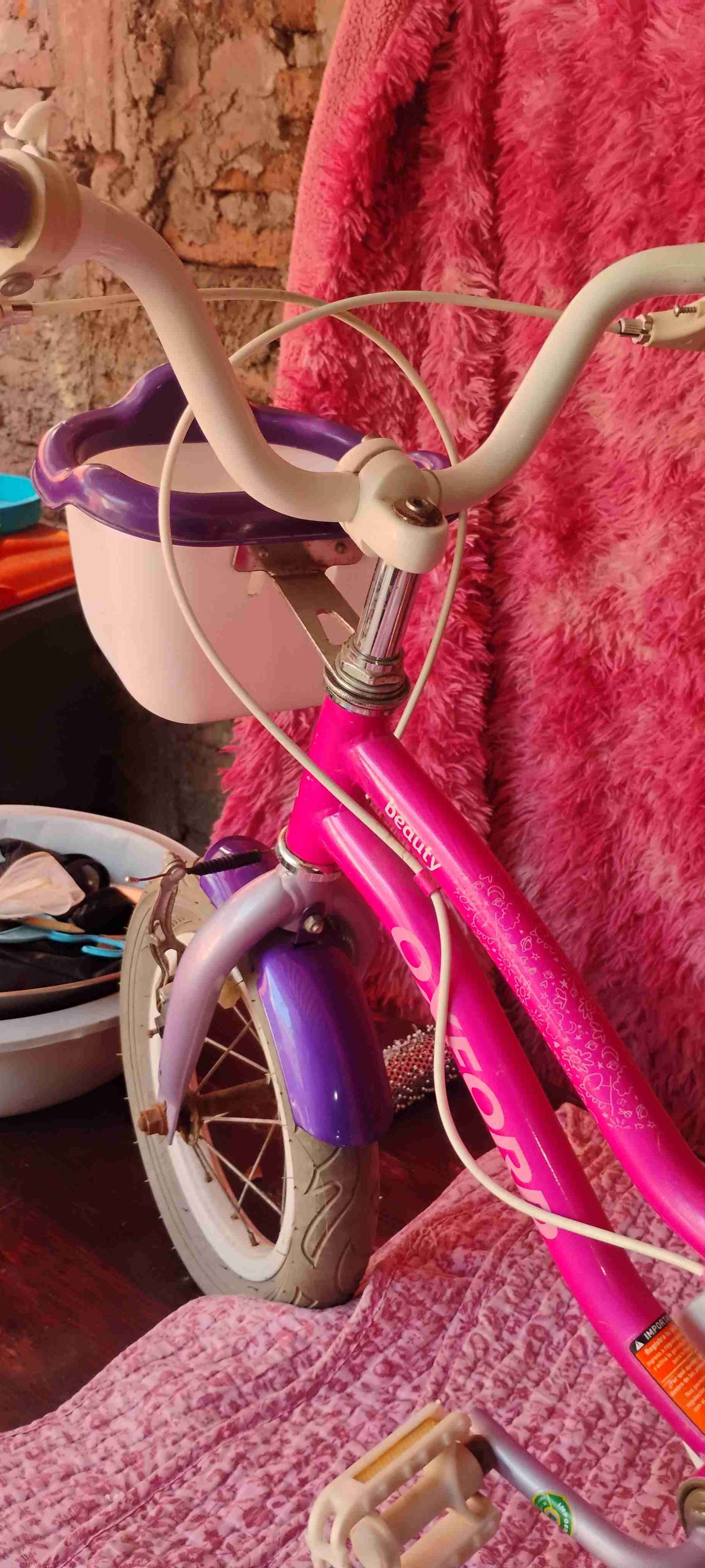 Bicicleta infantil rosada Oxford - miniatura 5