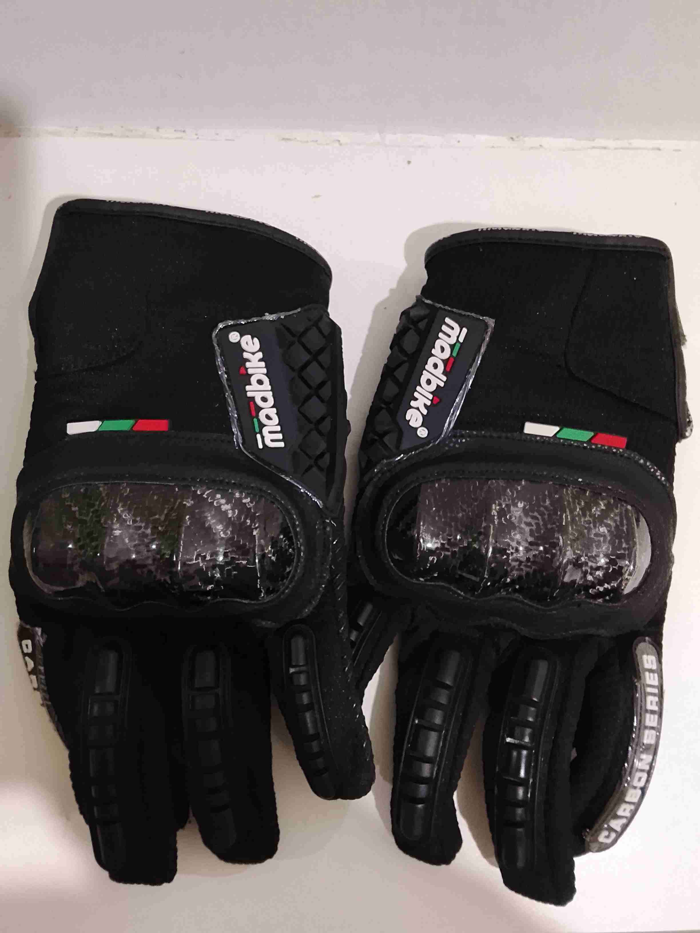 Guantes de moto negros Madbike