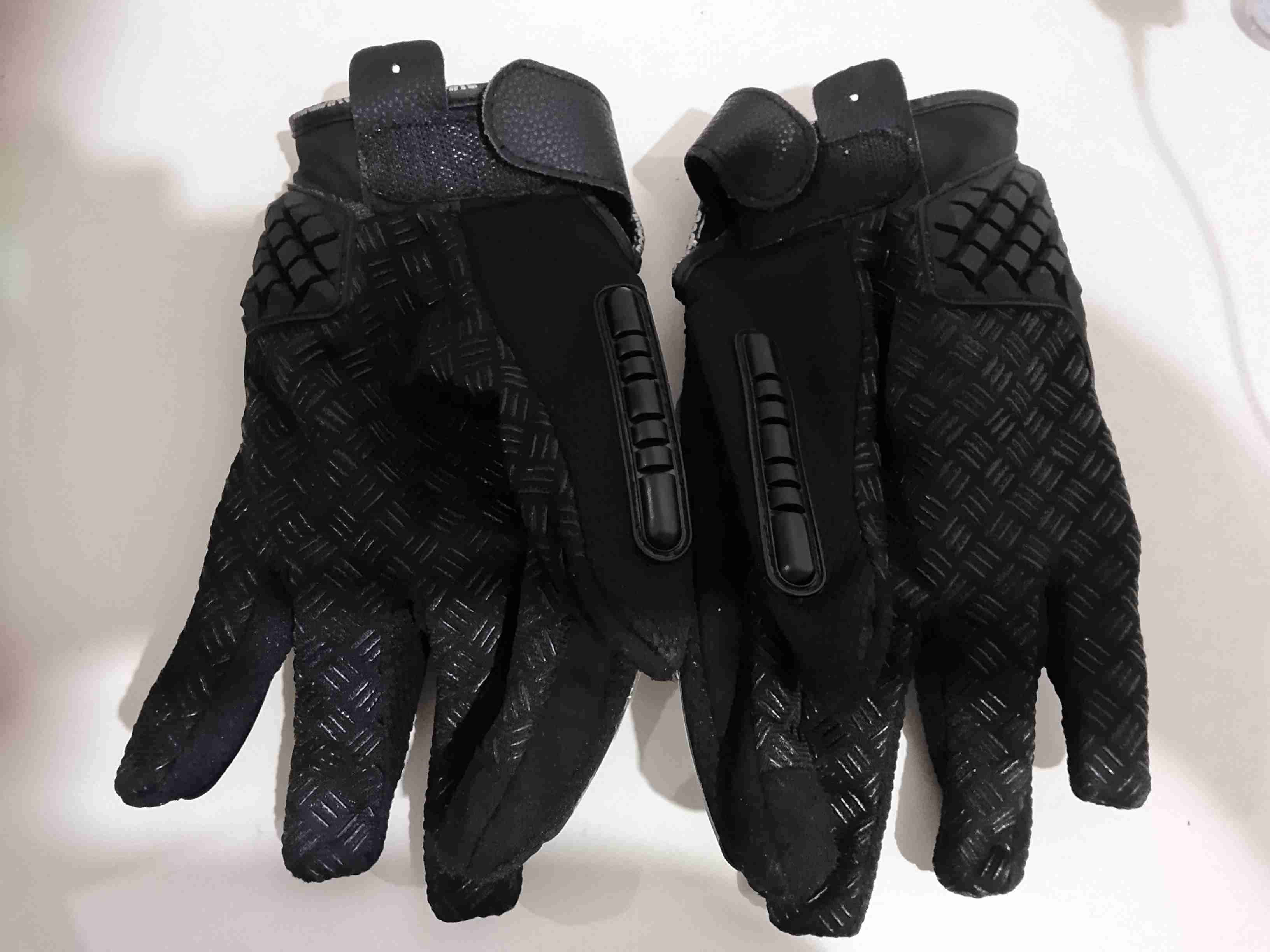 Guantes de moto negros Madbike - miniatura 2