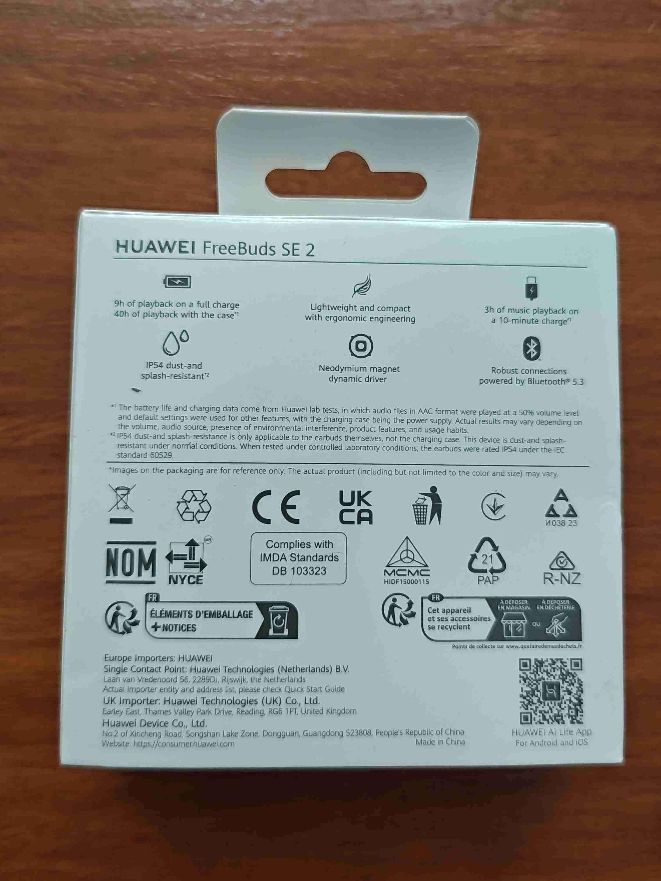 Huawei FreeBuds SE 2 blancos - miniatura 2