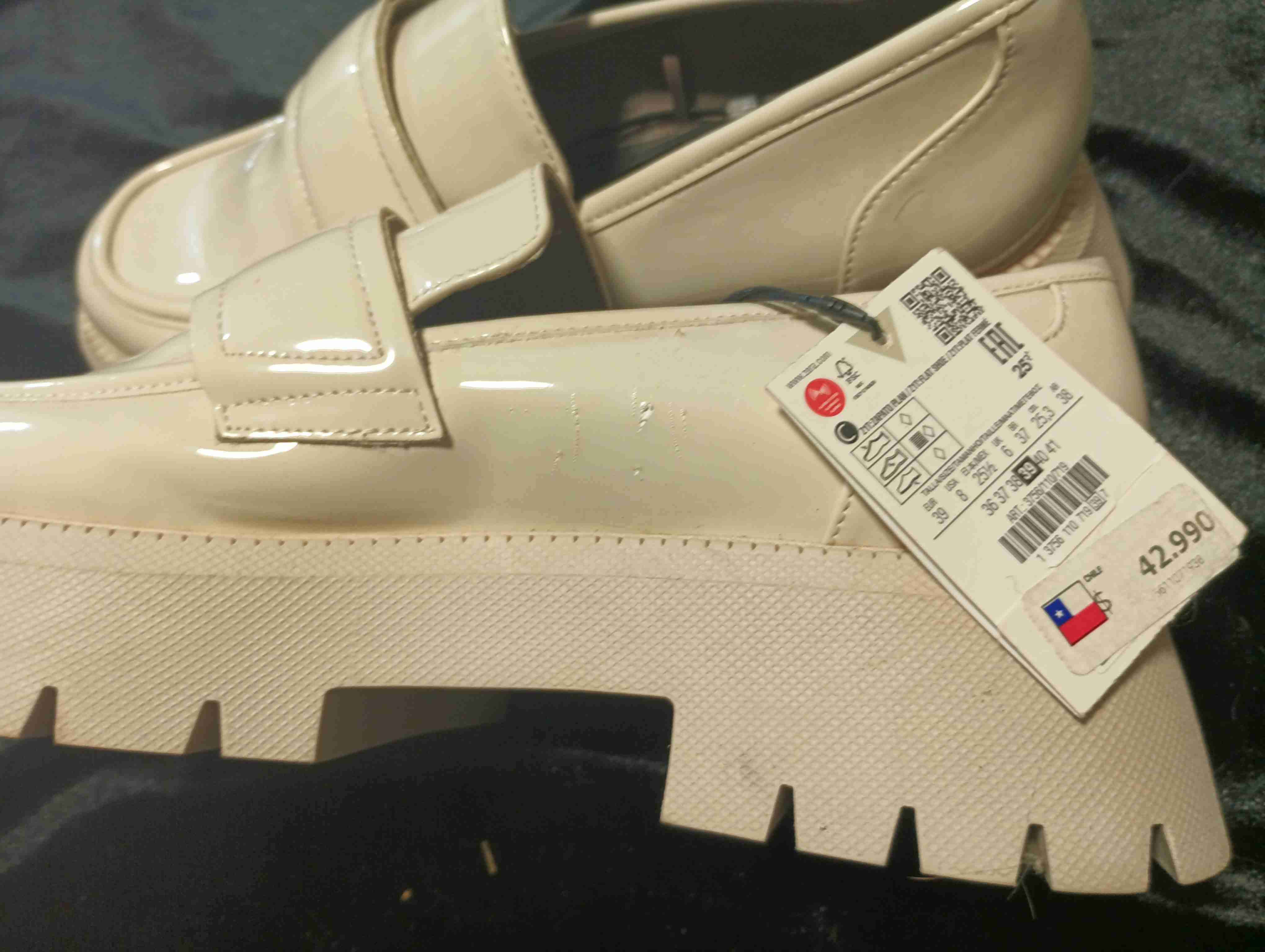 Mocasines beige Zara nuevos - miniatura 3