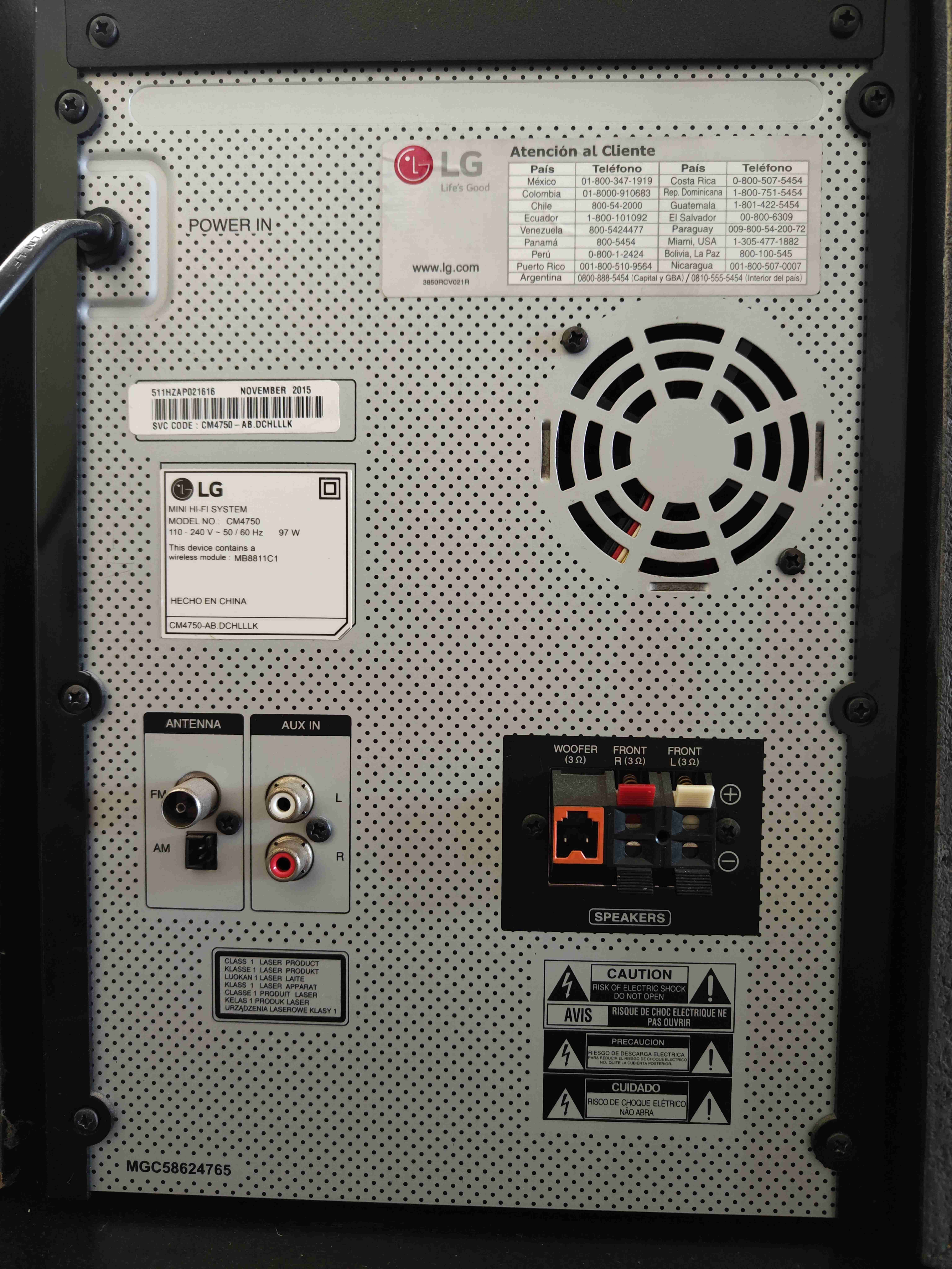 Equipo de sonido LG XBOOM Cm4750 - miniatura 6