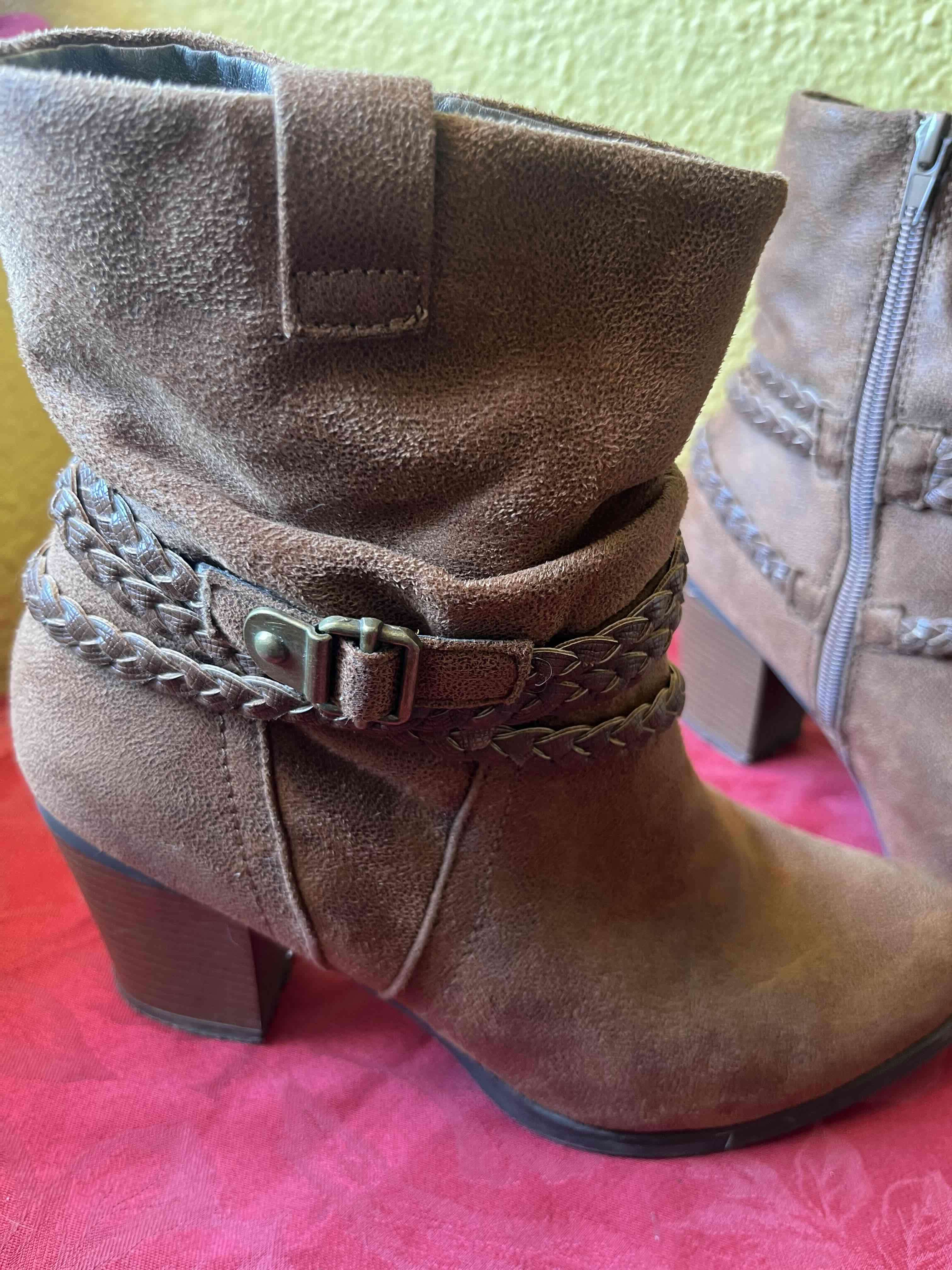 Botines de cuero marrón - miniatura 4