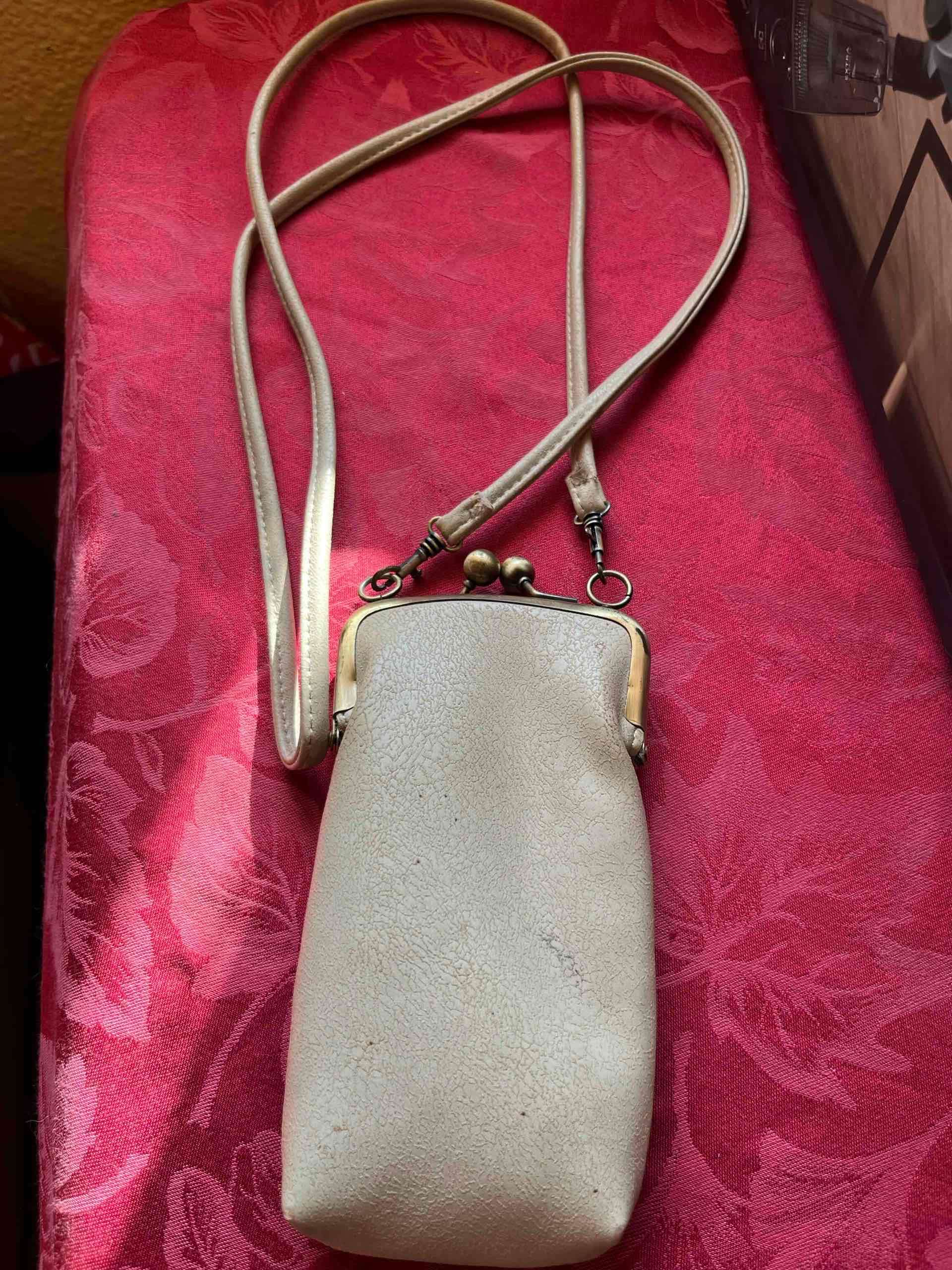 Bolso colgante de cuero verde - miniatura 4