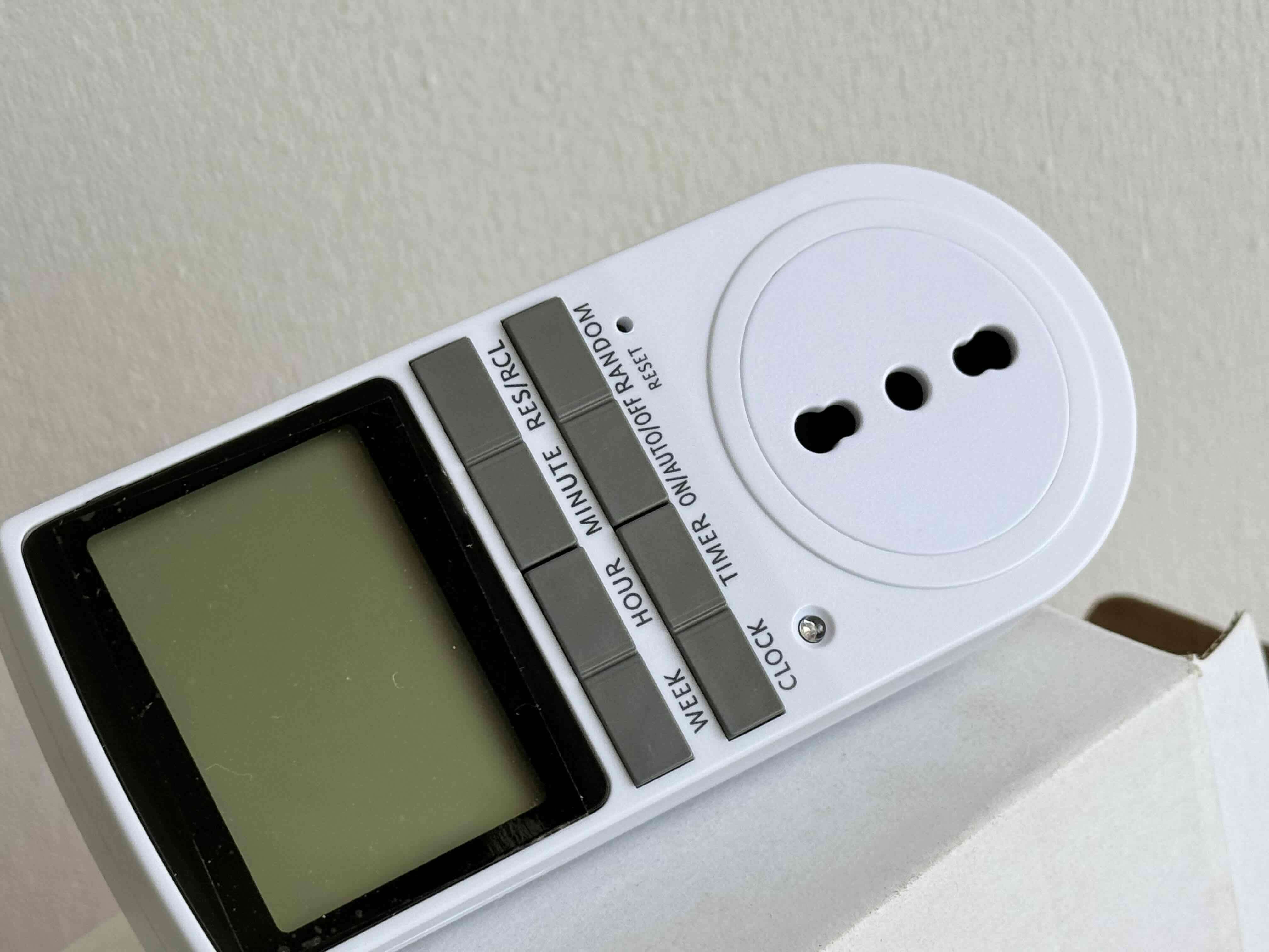 Temporizador digital blanco