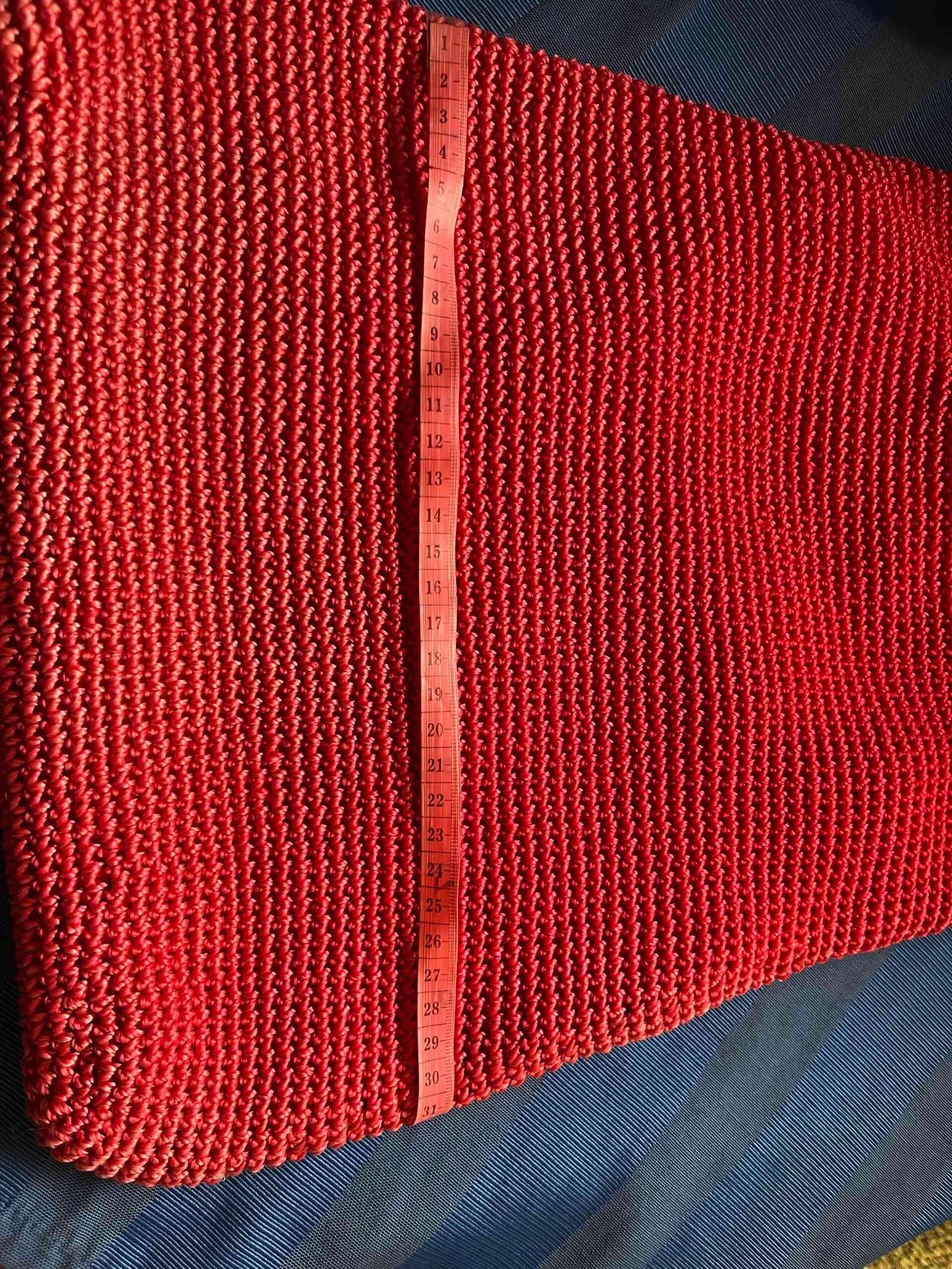 Cartera tejida roja - miniatura 3