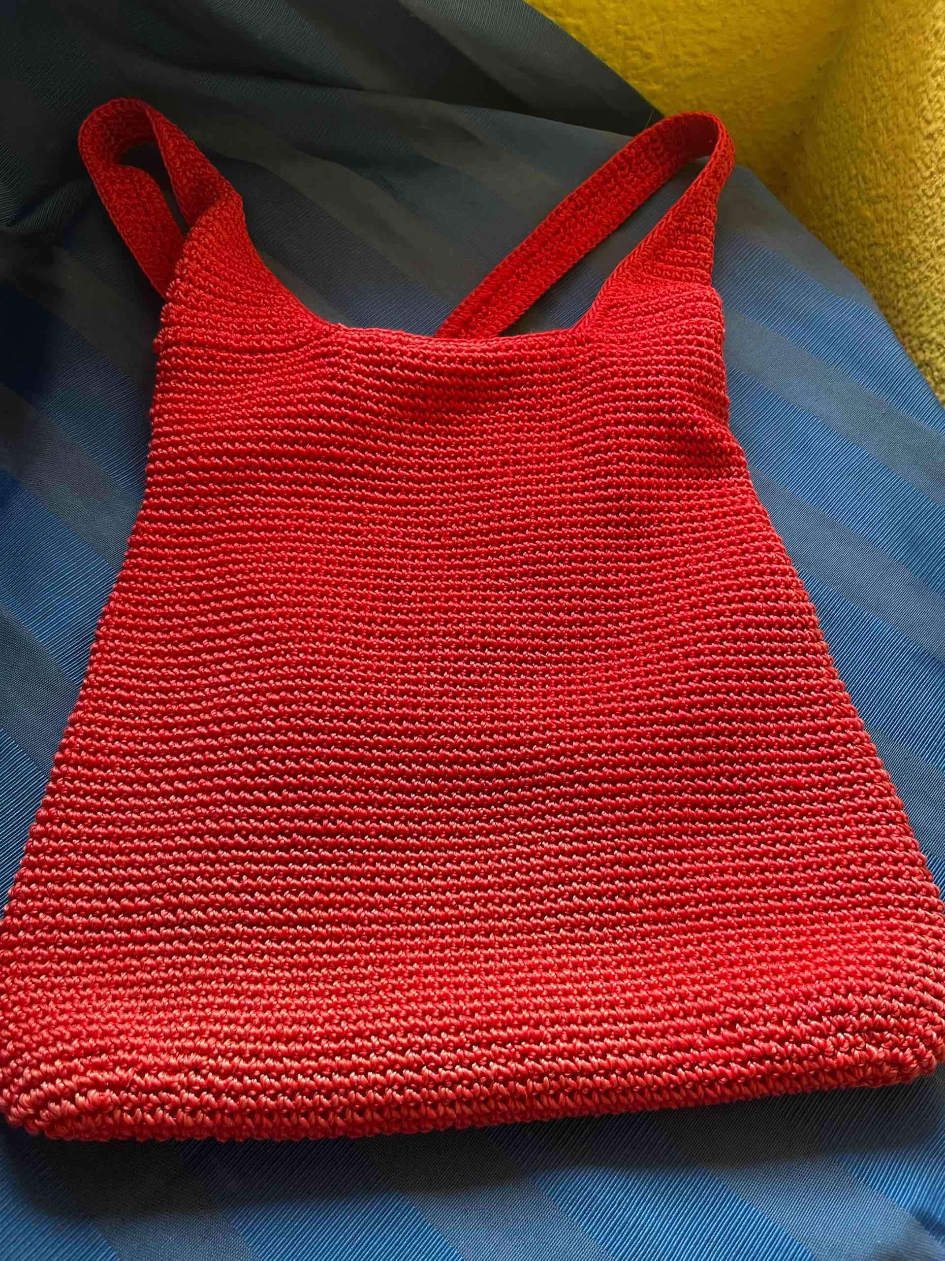 Cartera tejida roja - miniatura 6