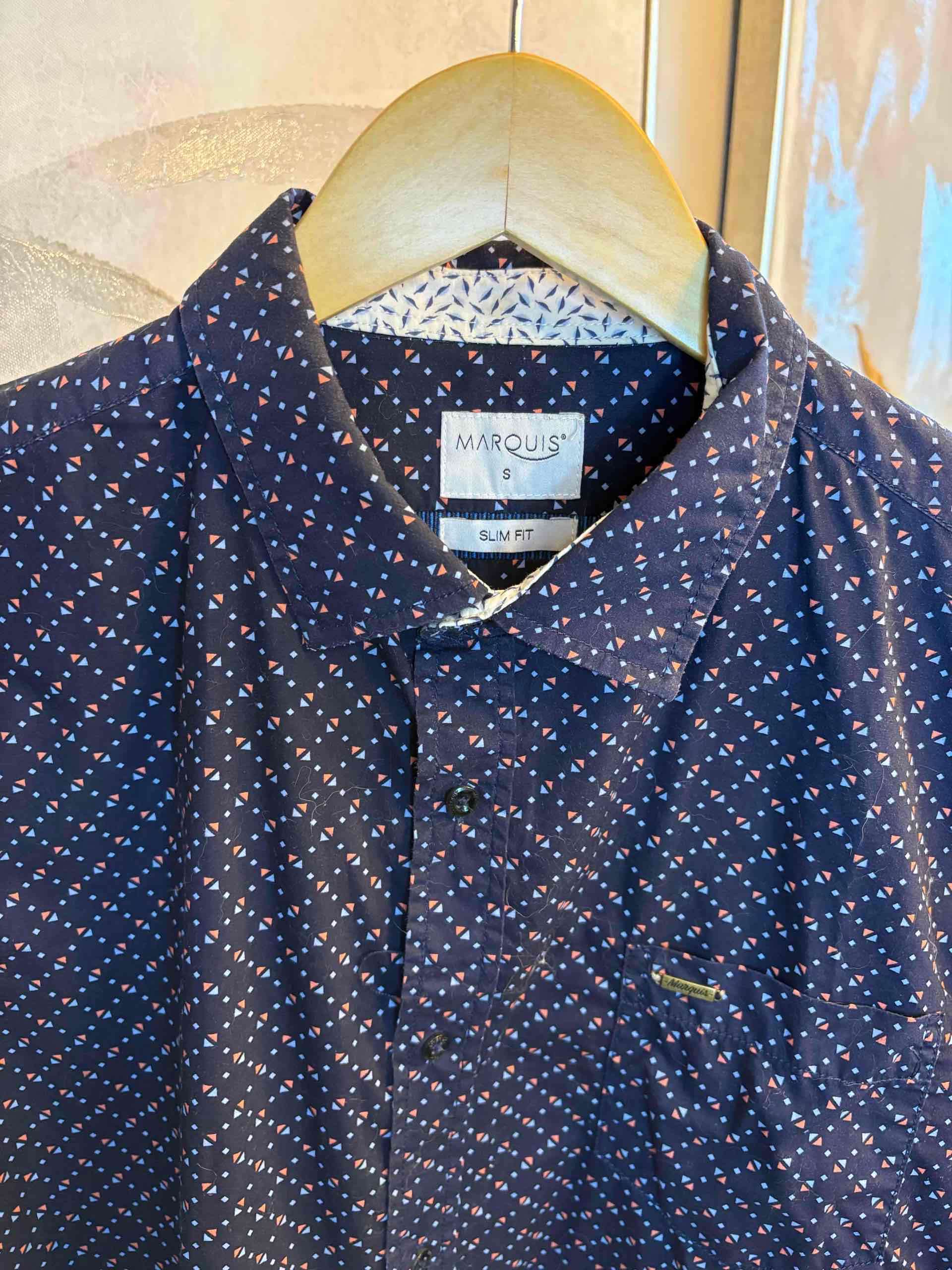 Camisa estampada azul Marquis