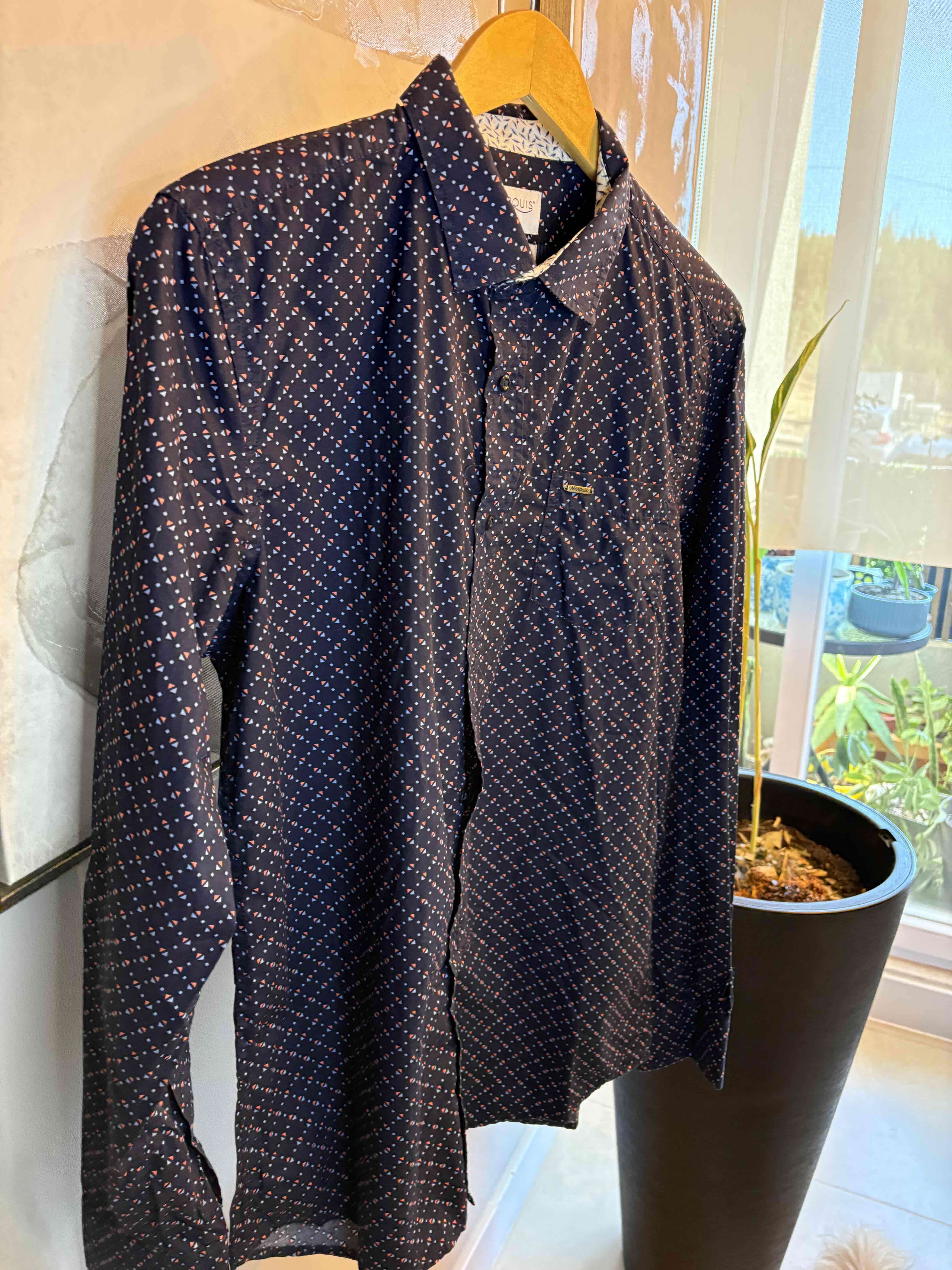 Camisa estampada azul Marquis - miniatura 2