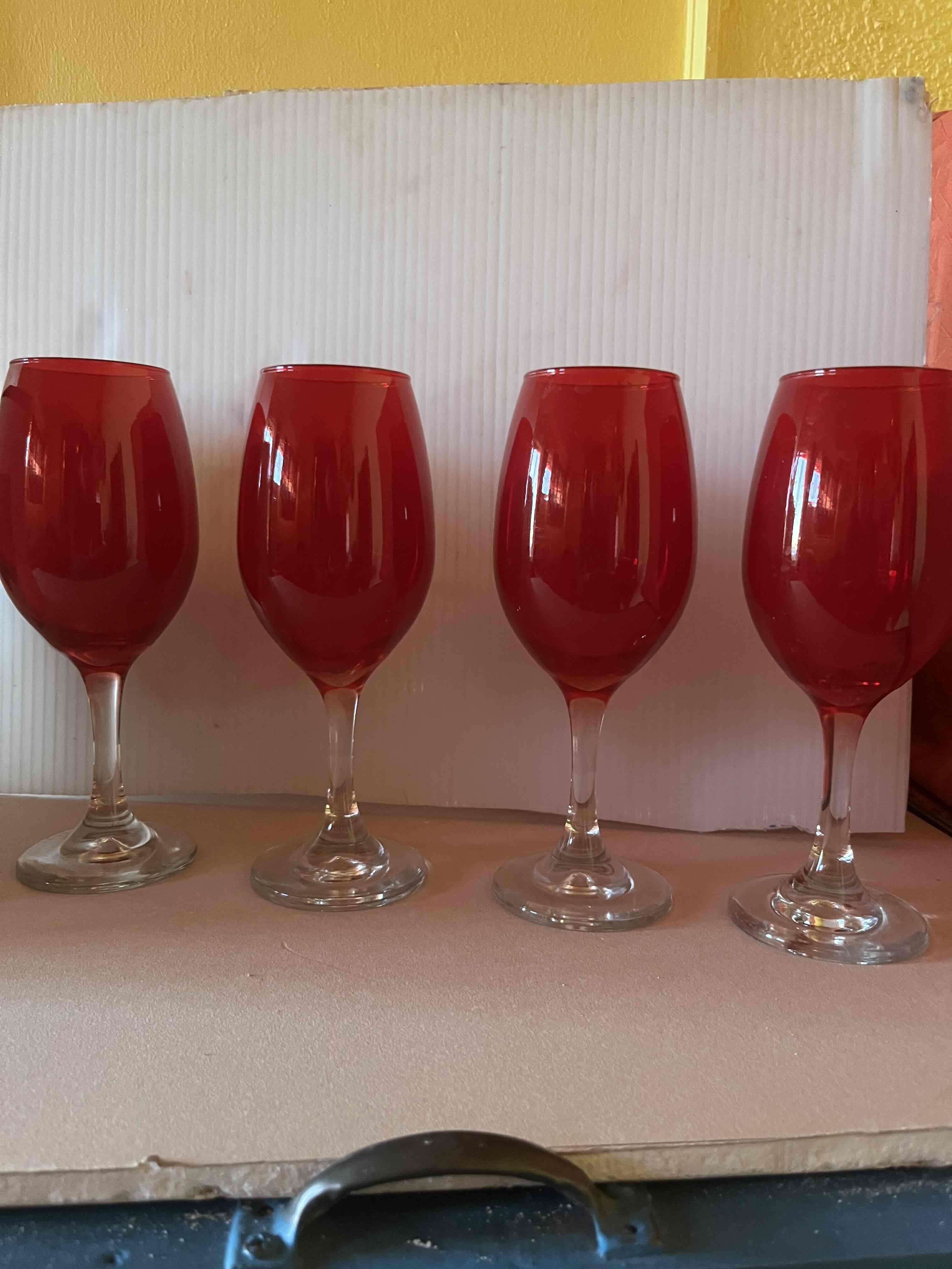 Copas de vino rojo