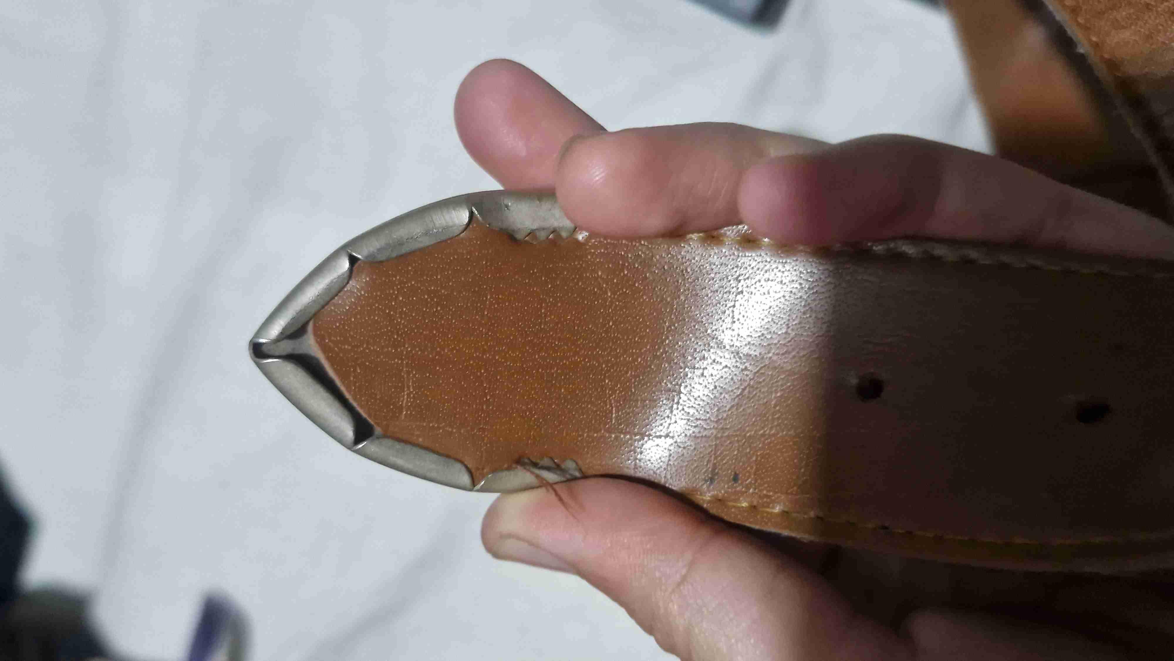 Cinturón de cuero marrón - miniatura 3