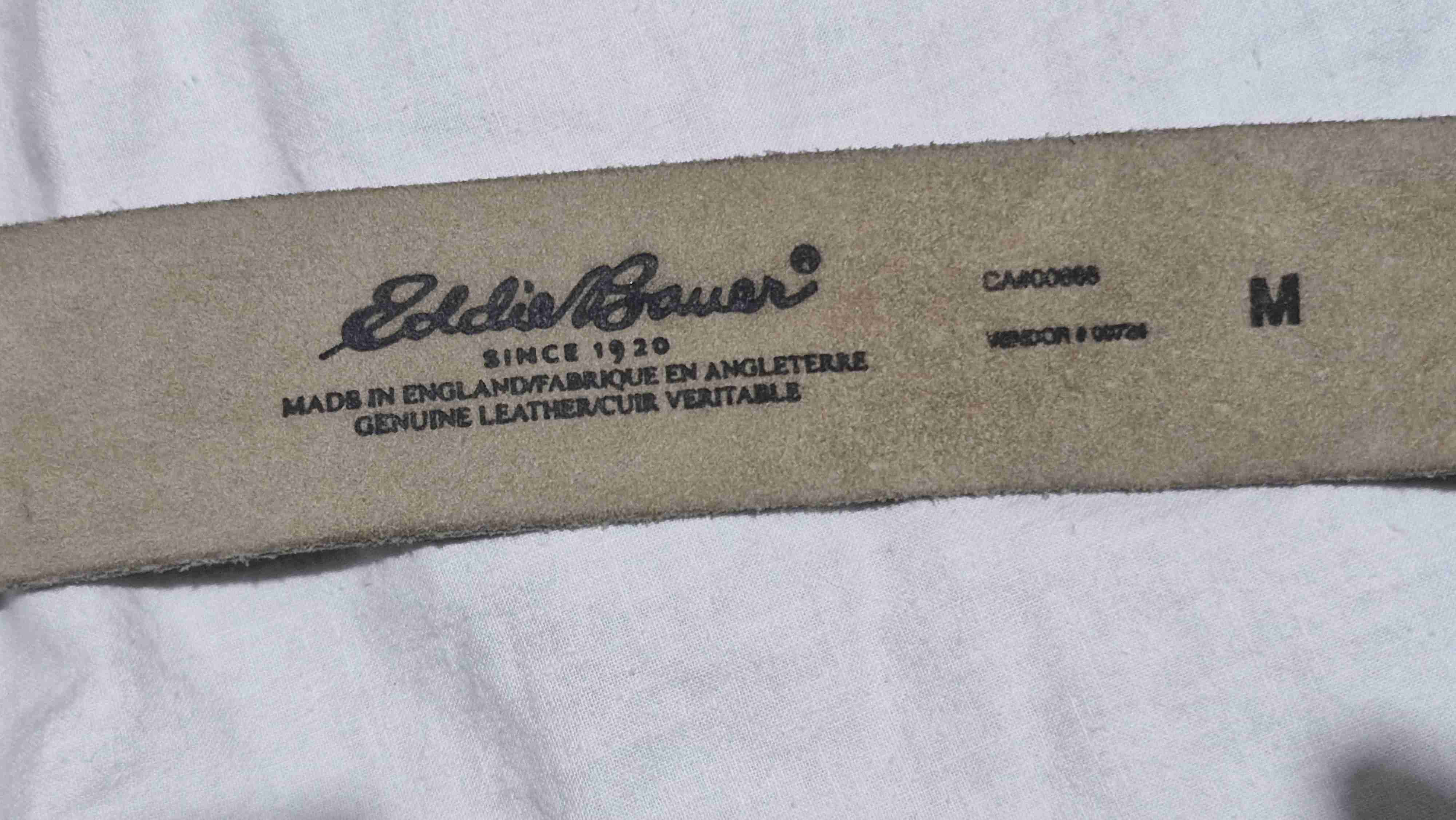 Cinturón de cuero beige - miniatura 2