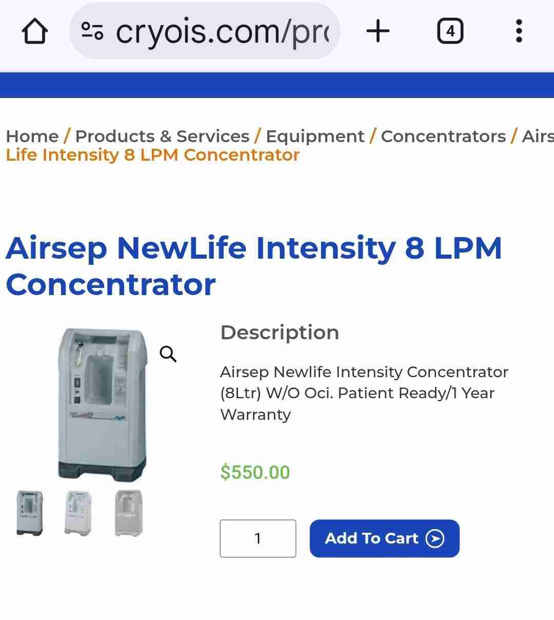 Concentrador de oxígeno NewLife Intensity - miniatura 6