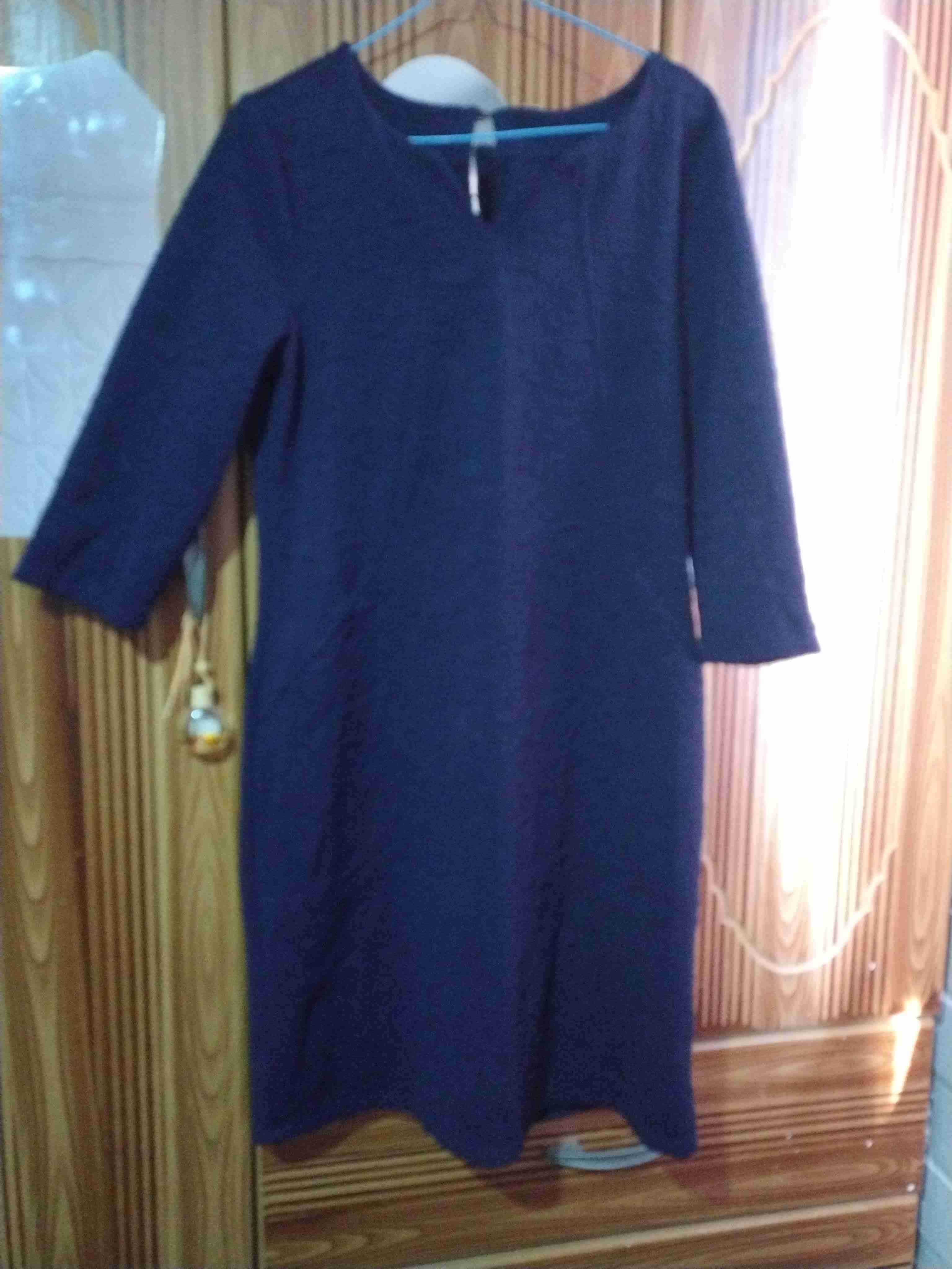 Vestido azul manga 3/4