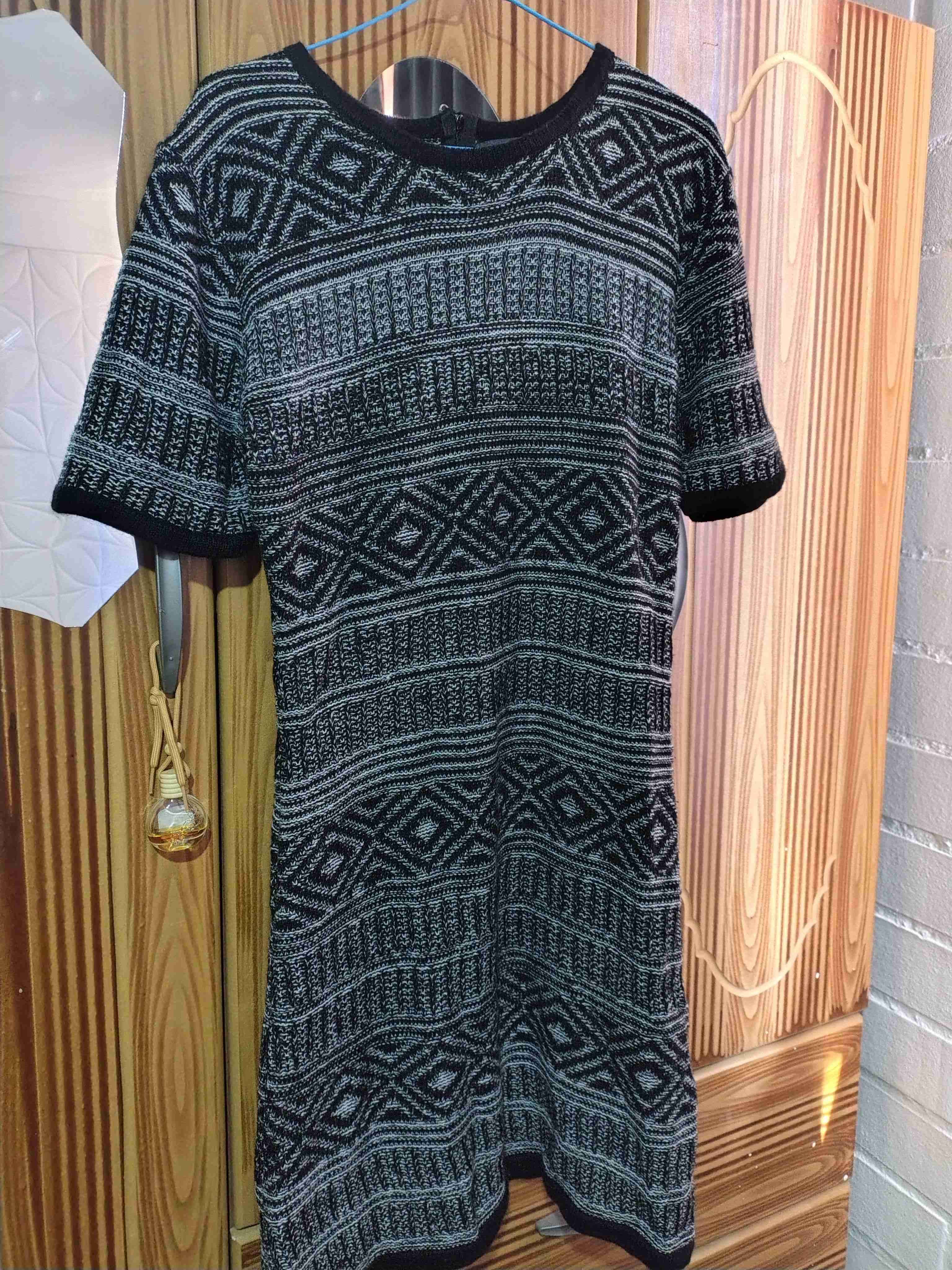 Vestido tejido patrón geométrico