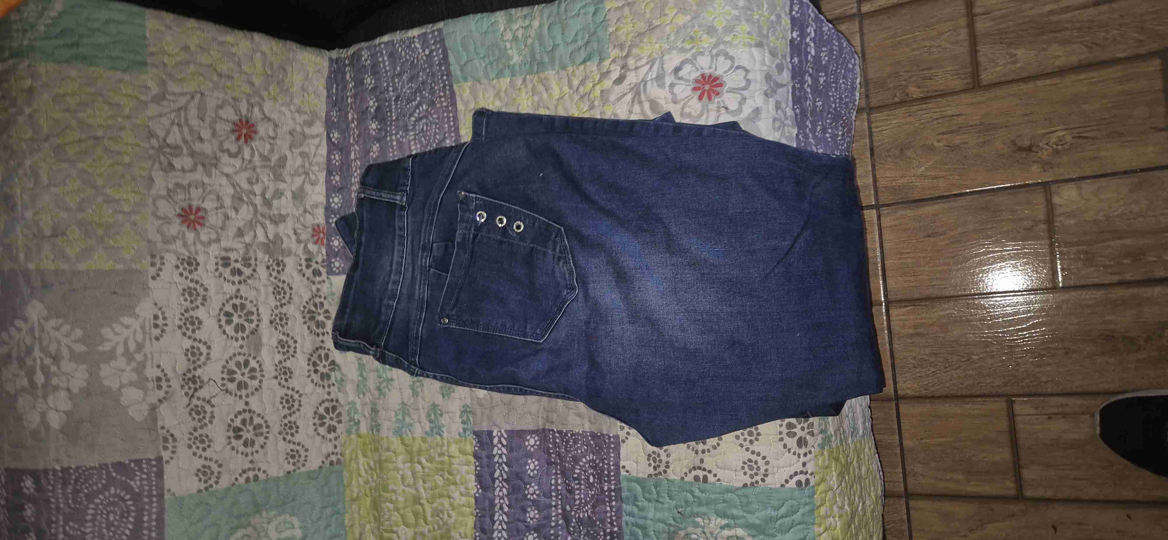 Jeans azul mezclilla usados - miniatura 3