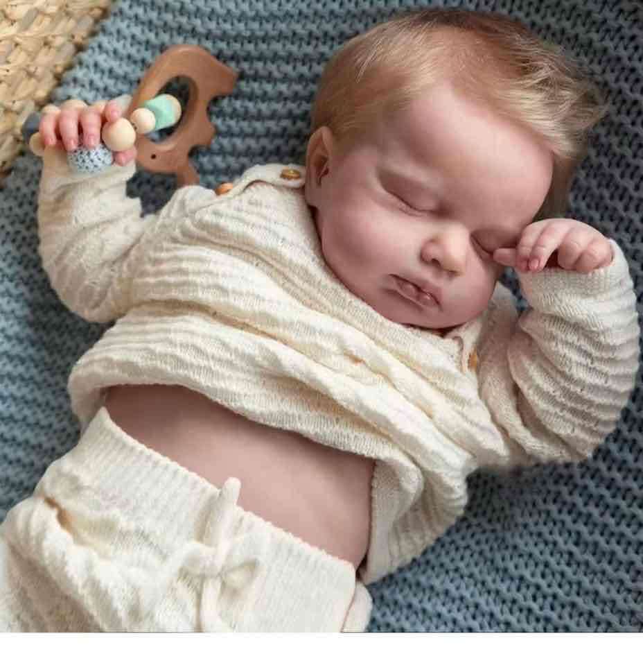 Bebé real reborn realista de silicon lavable - miniatura 5
