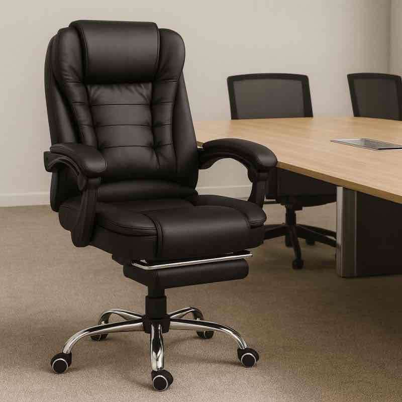 Silla de oficina ergonómica negra