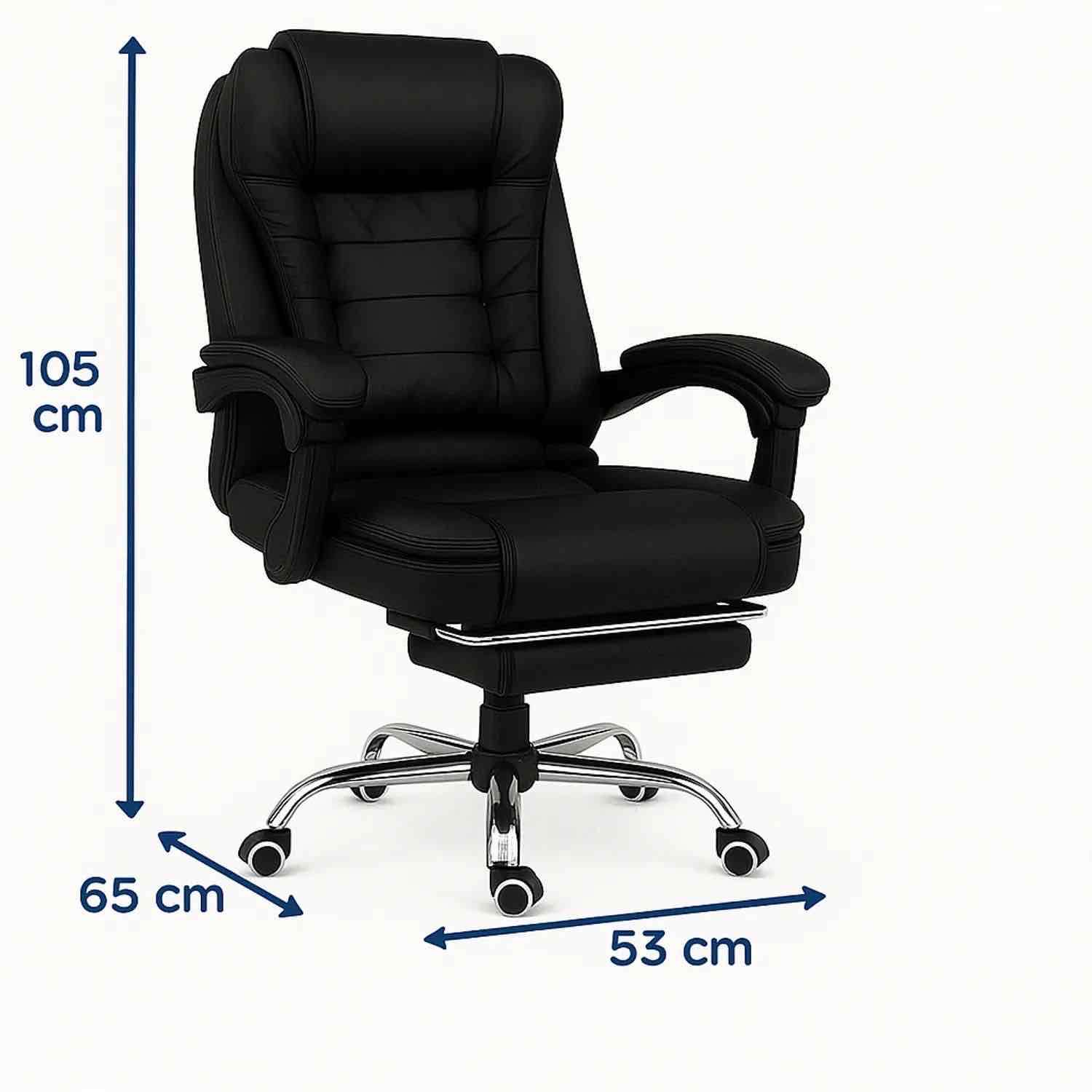 Silla de oficina ergonómica negra - miniatura 5