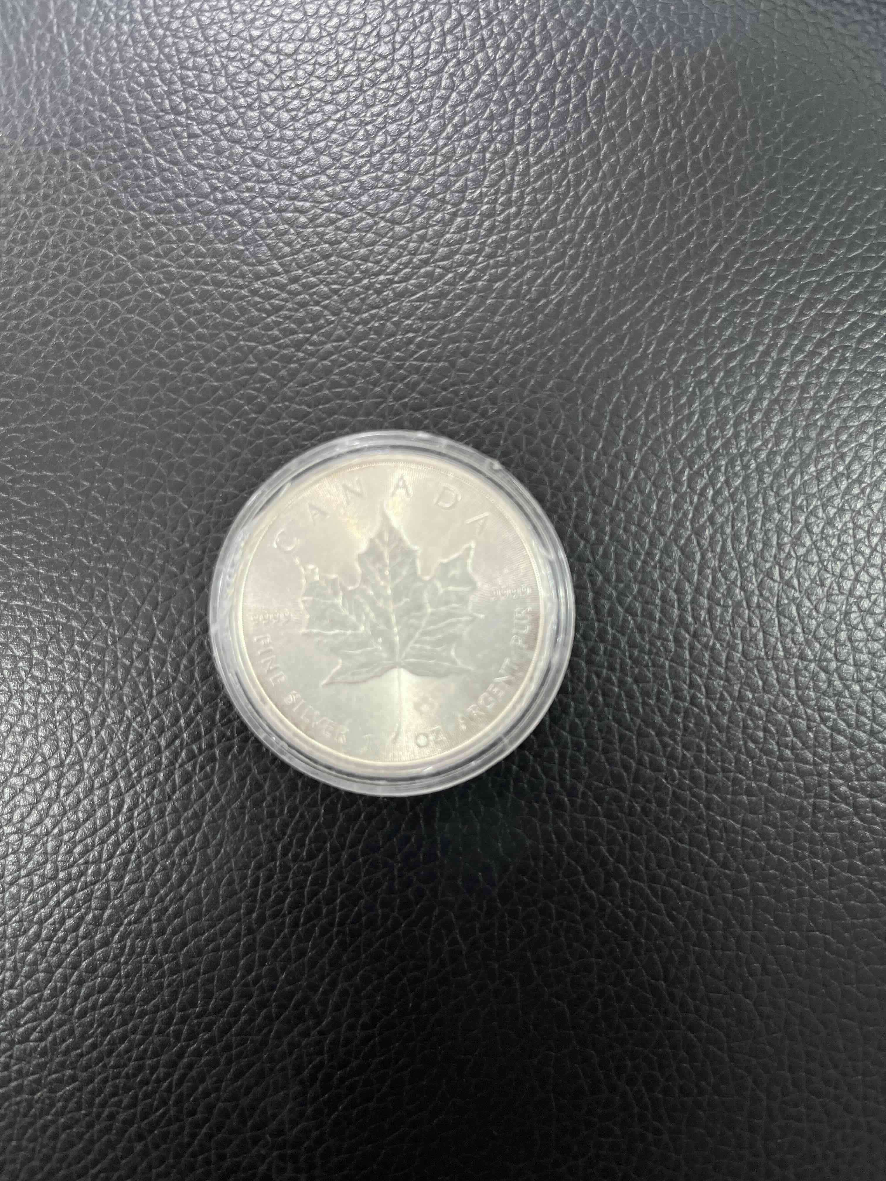 Moneda Plata Maple Leaf Canadiense 1 Oz 2014 - miniatura 2
