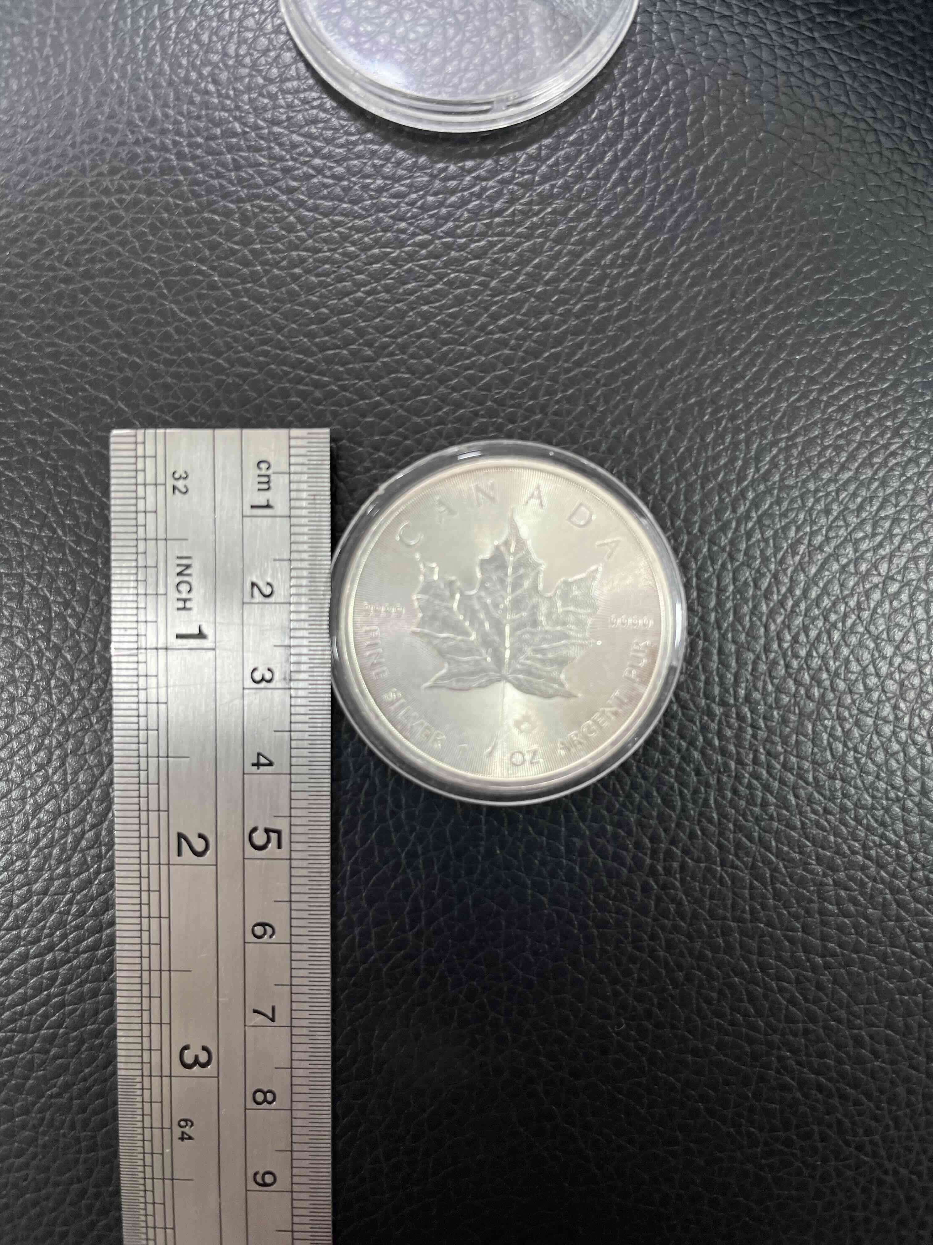 Moneda Plata Maple Leaf Canadiense 1 Oz 2014 - miniatura 4