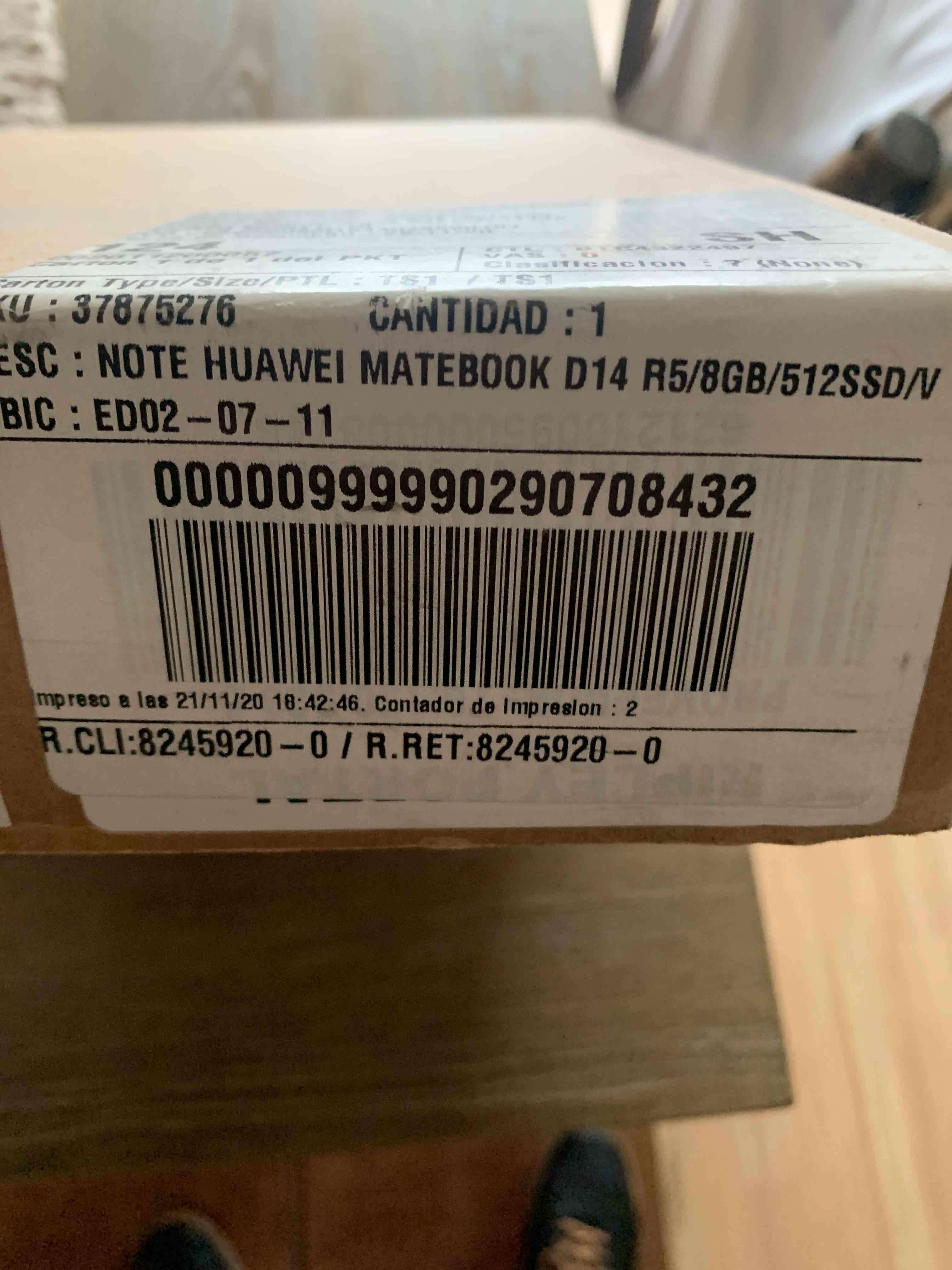 Laptop Huawei gris metálico - miniatura 4