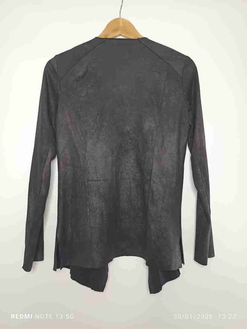 Chaqueta negra abierta - miniatura 2