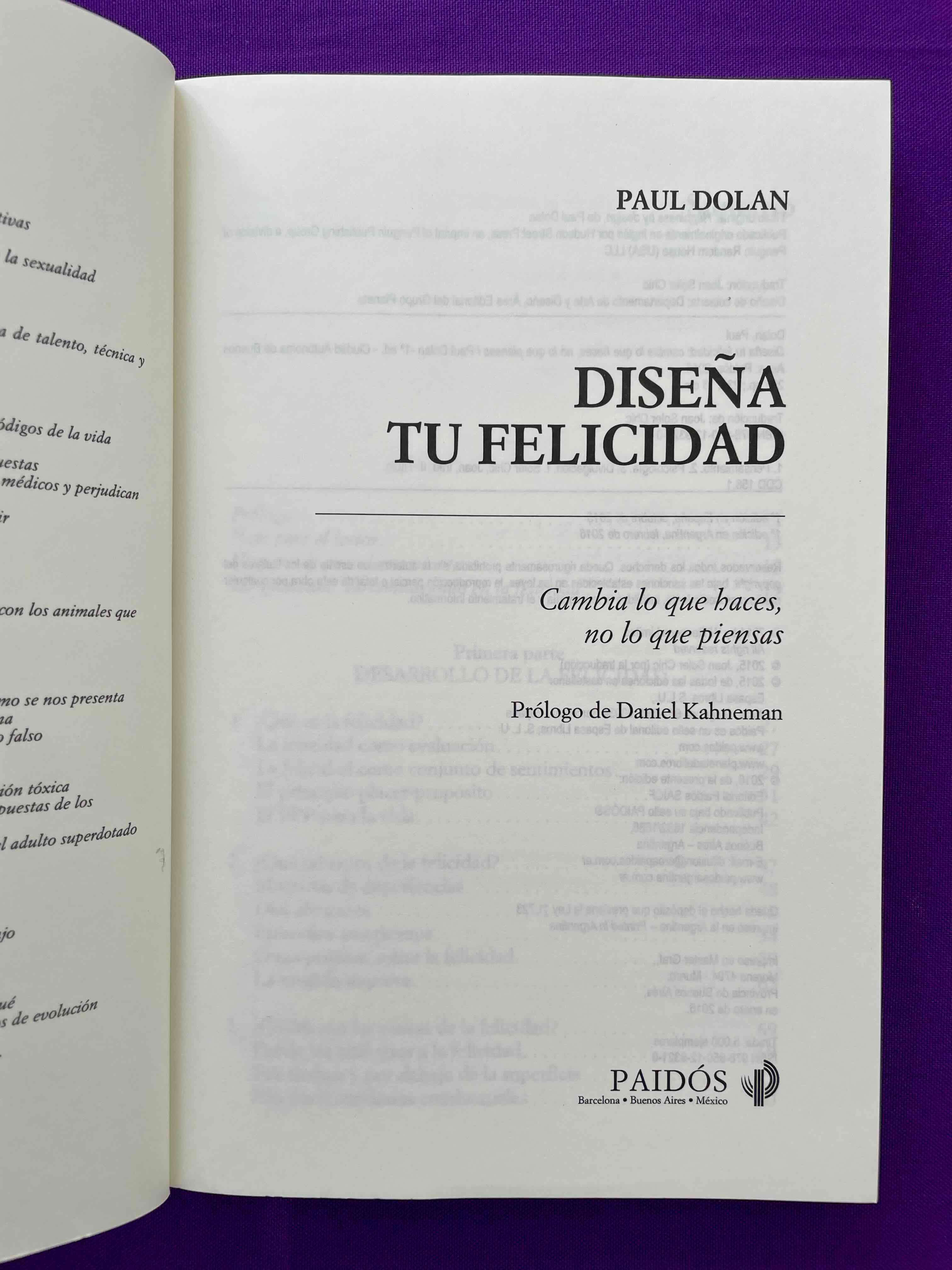 Libro “Diseña tu felicidad” de Paul Dolan - miniatura 3