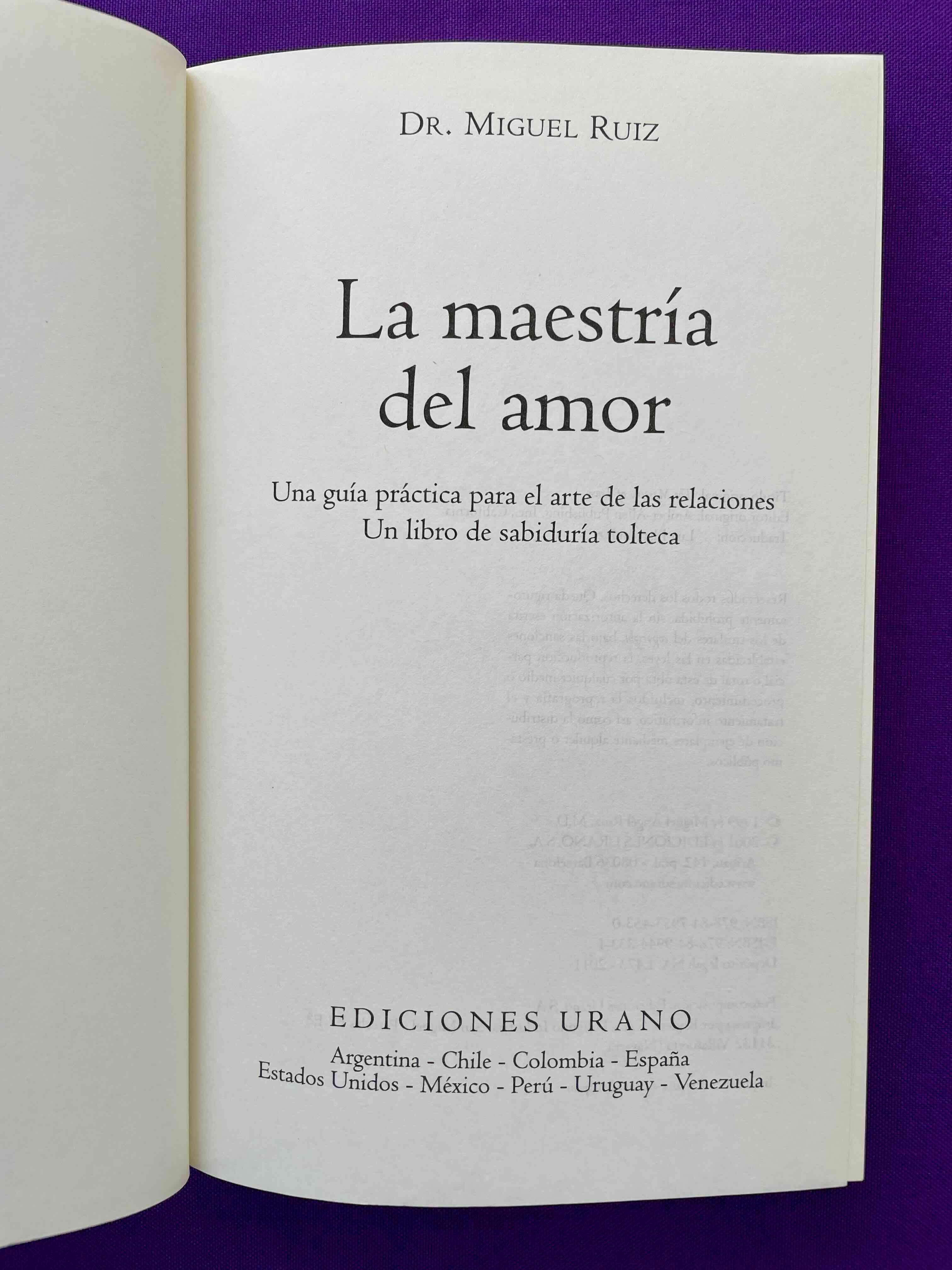 Libro “La Maestría del Amor” de Miguel Ruiz - miniatura 3