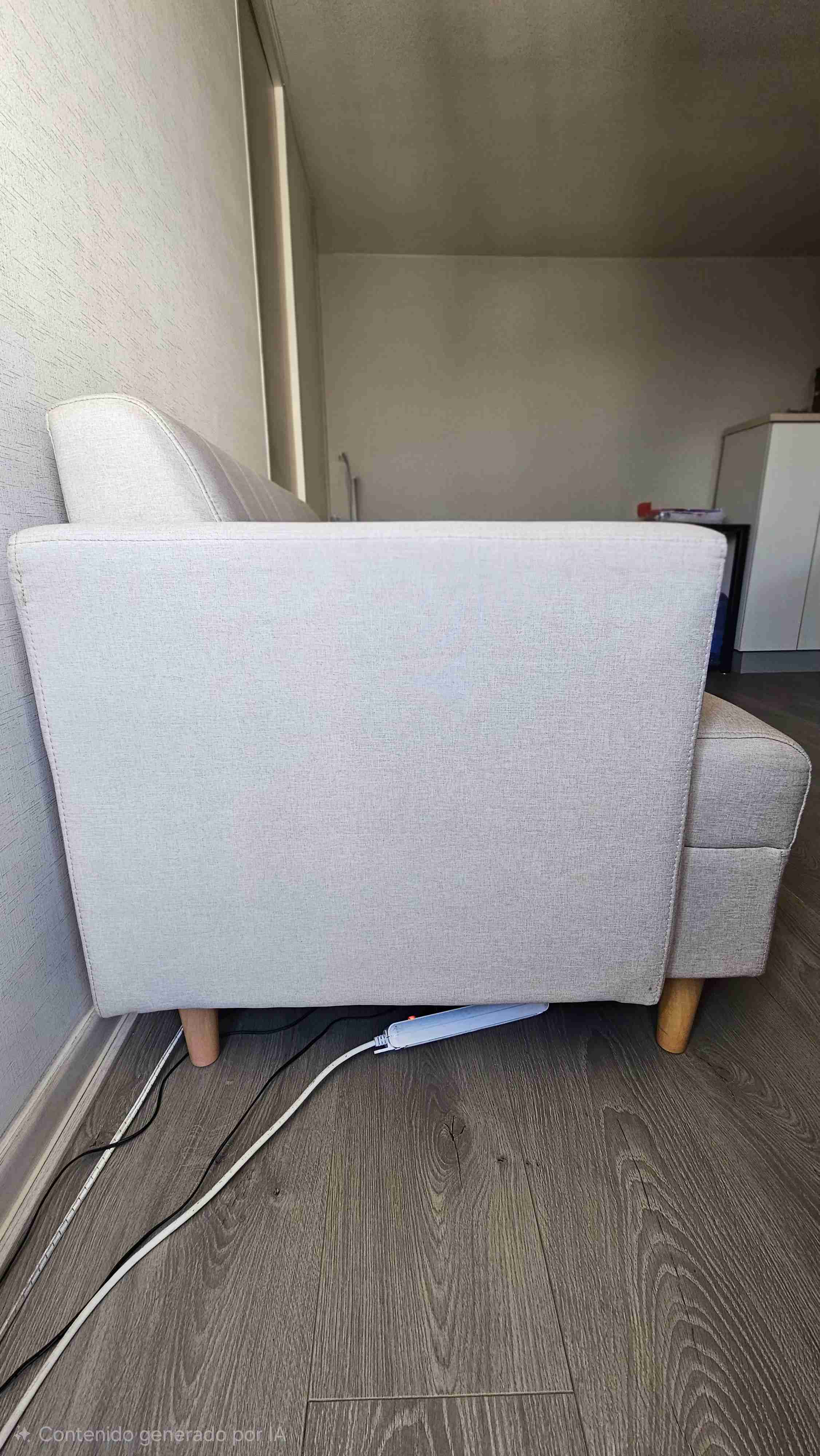 Sofá beige dos plazas - 3