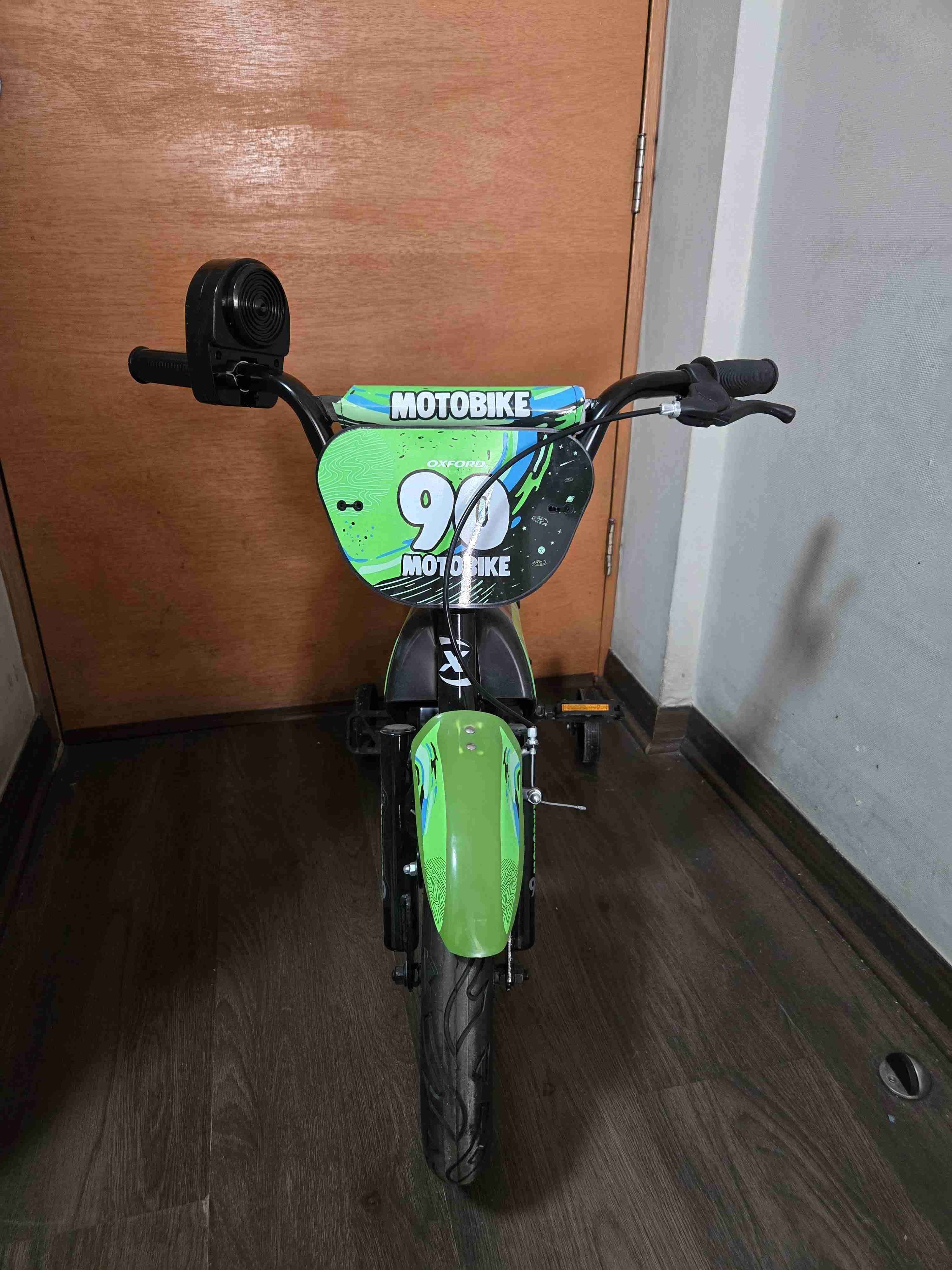 Bicicleta infantil Oxford motobike verde - miniatura 3