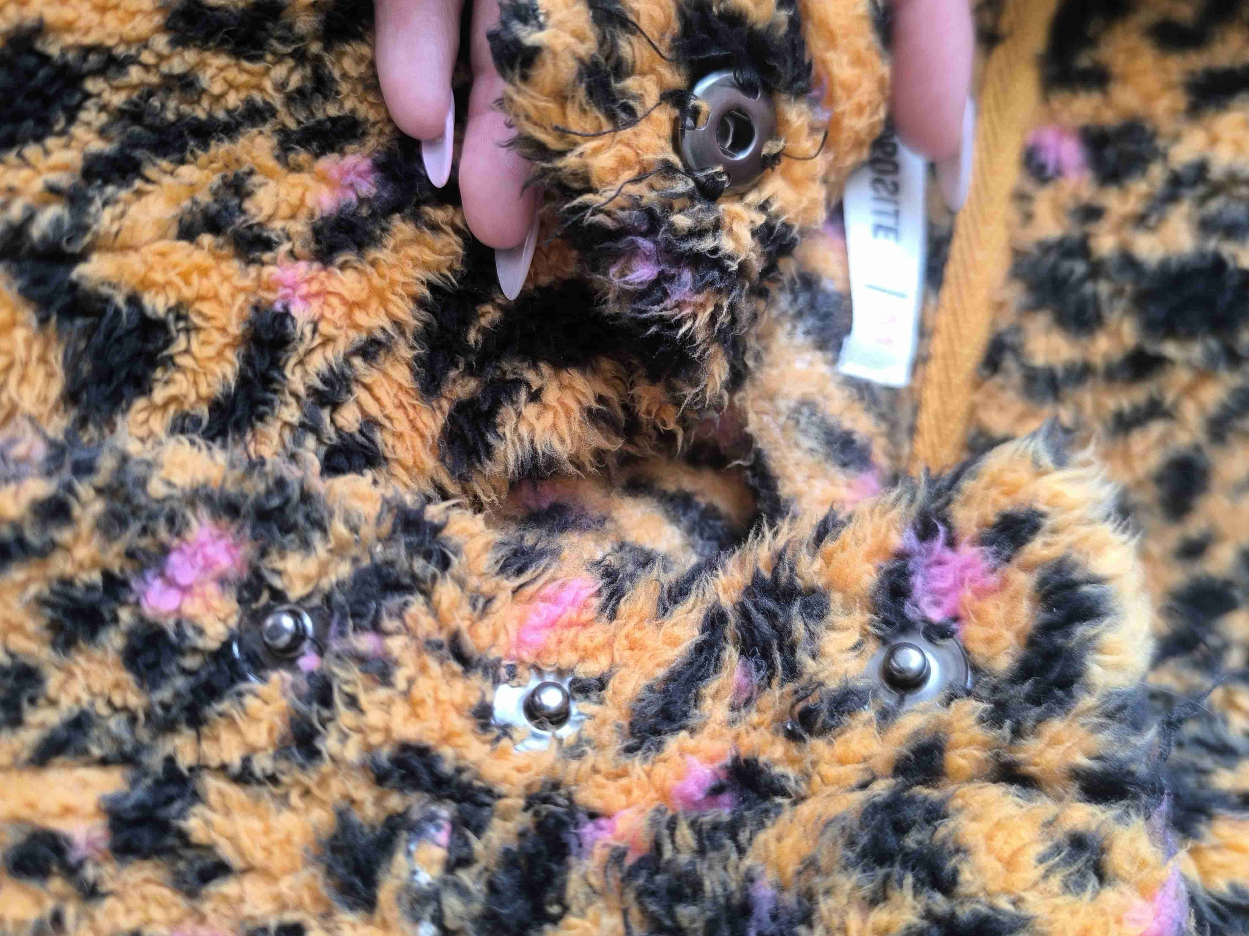 Chaqueta peluda estampado leopardo - miniatura 3