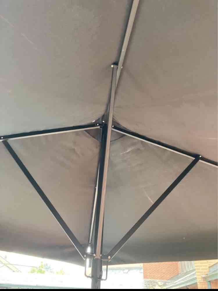 Quitasol color negro plegable - miniatura 3