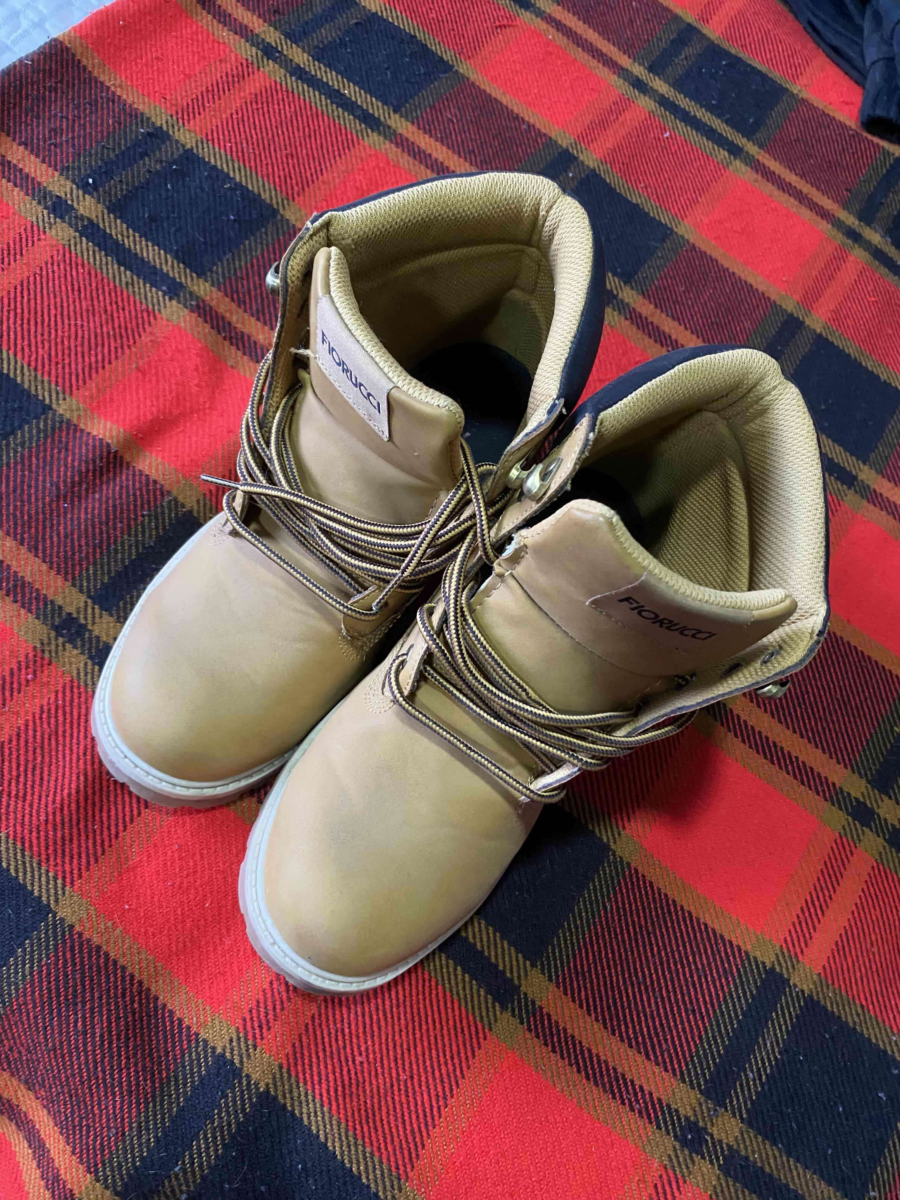 Botas marrones de cuero hombre fiorucci