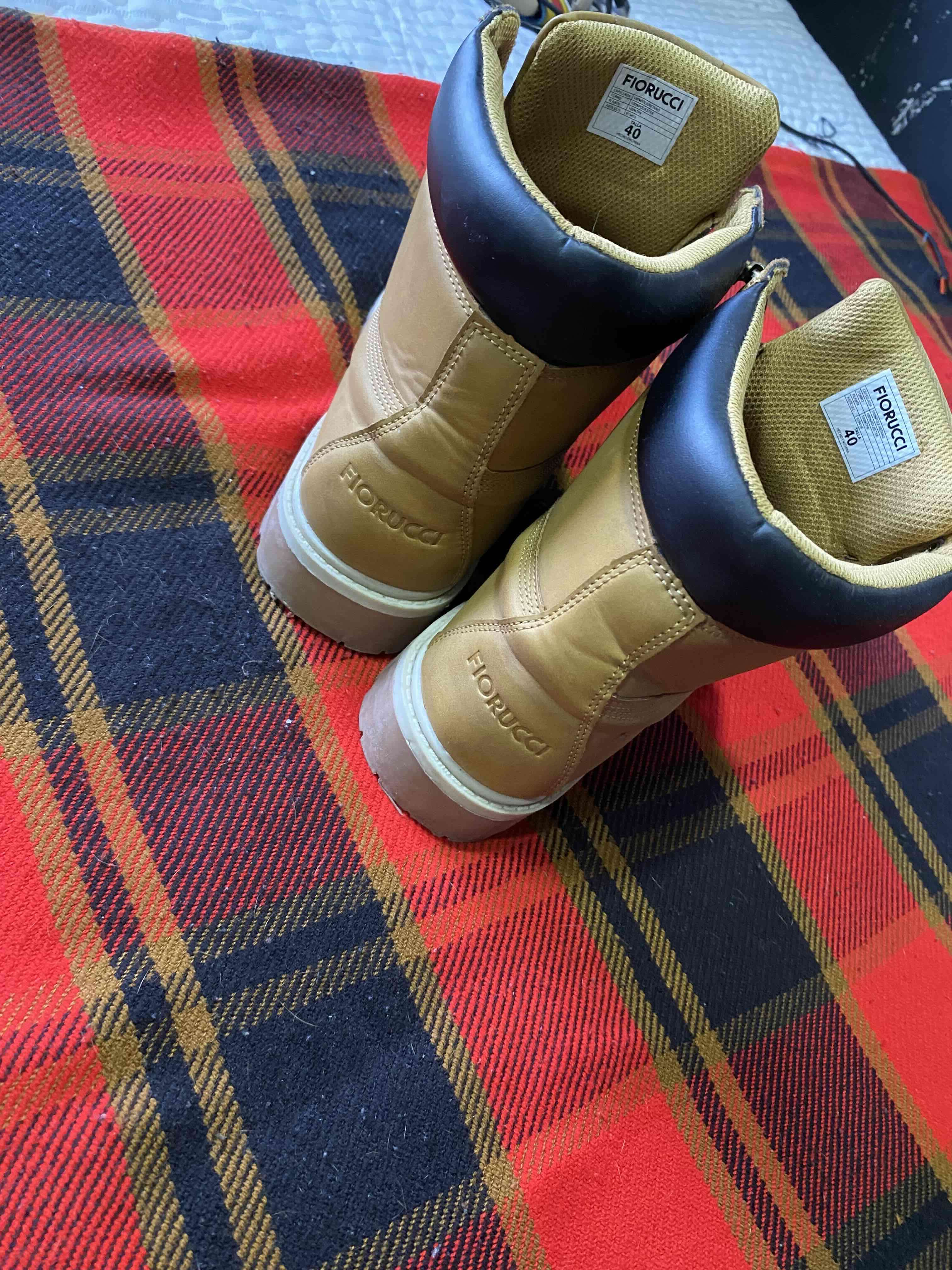 Botas marrones de cuero hombre fiorucci - 3