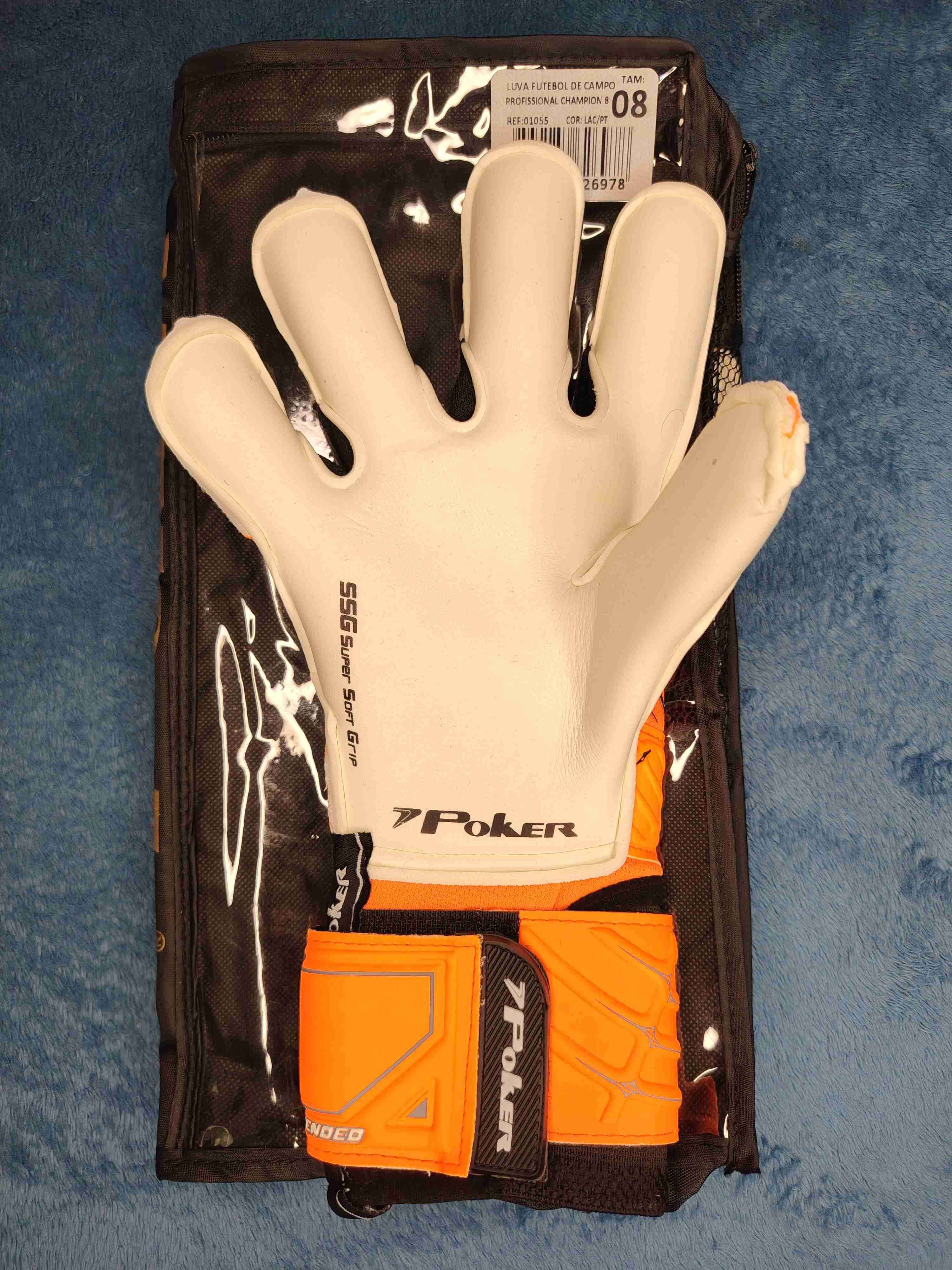 Guantes de arquero Poker profesional naranjas tall - 2