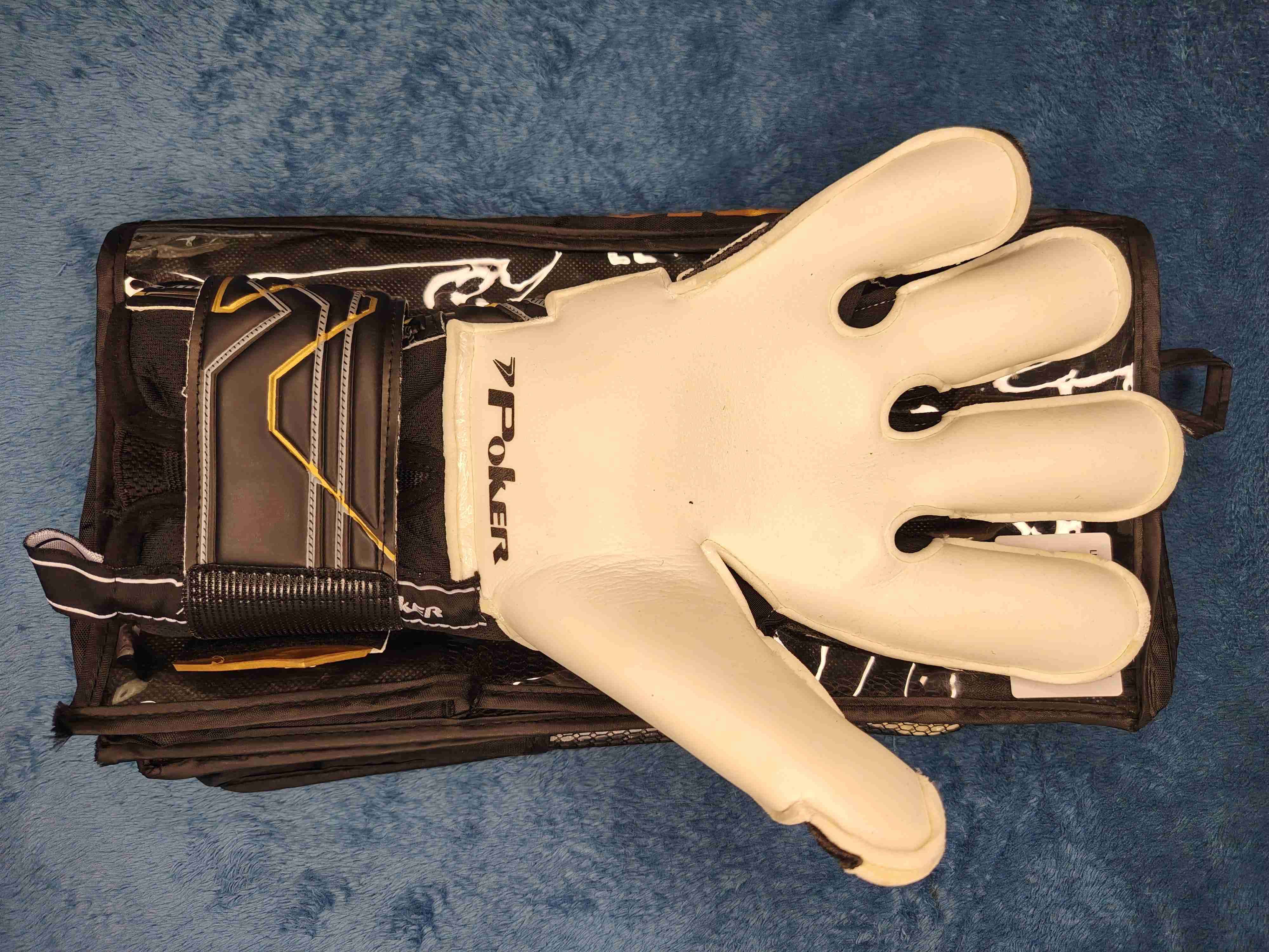 Guantes de portero champion 9 póker talla 9 negros - miniatura 2