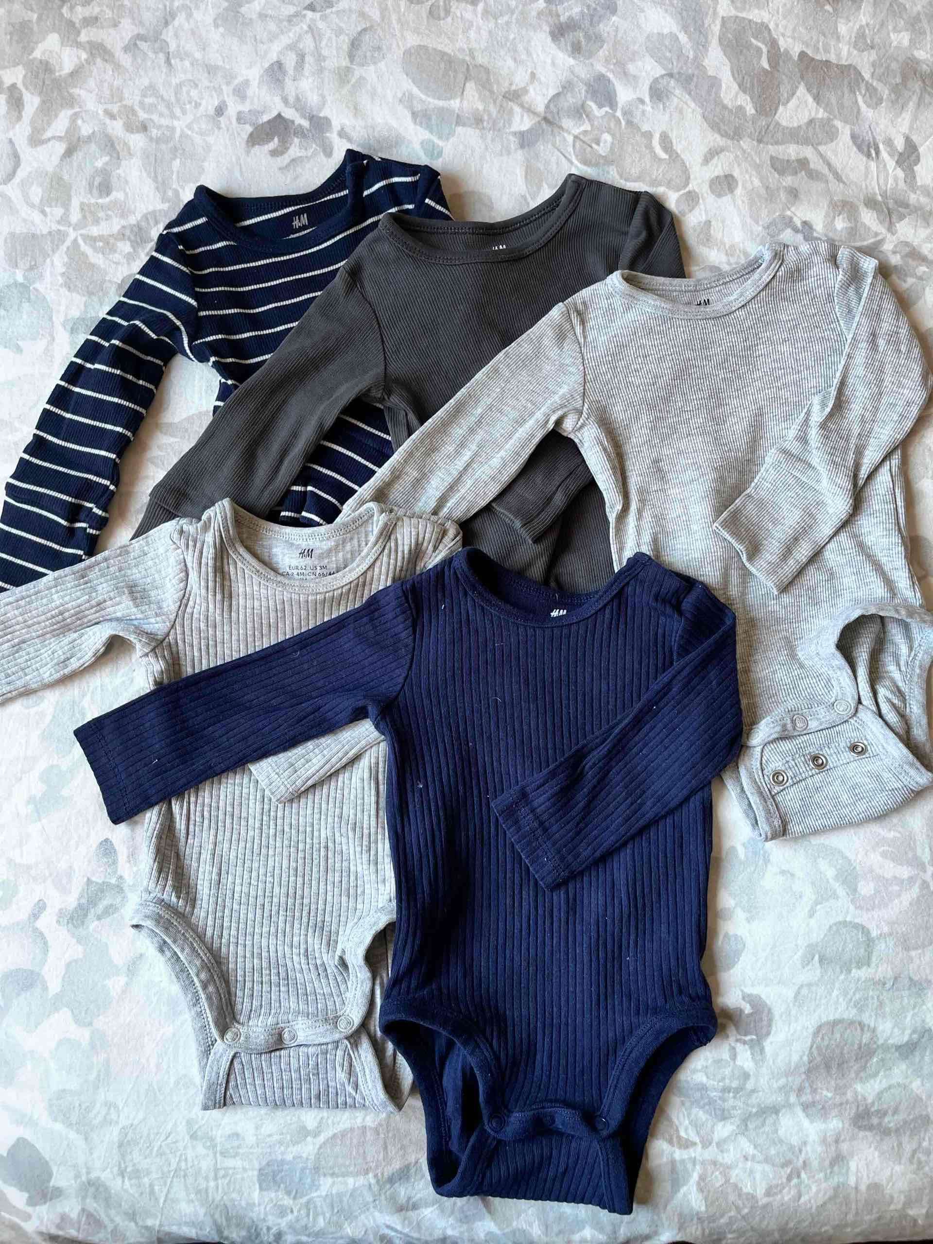 Conjunto 6 bodies bebé variados