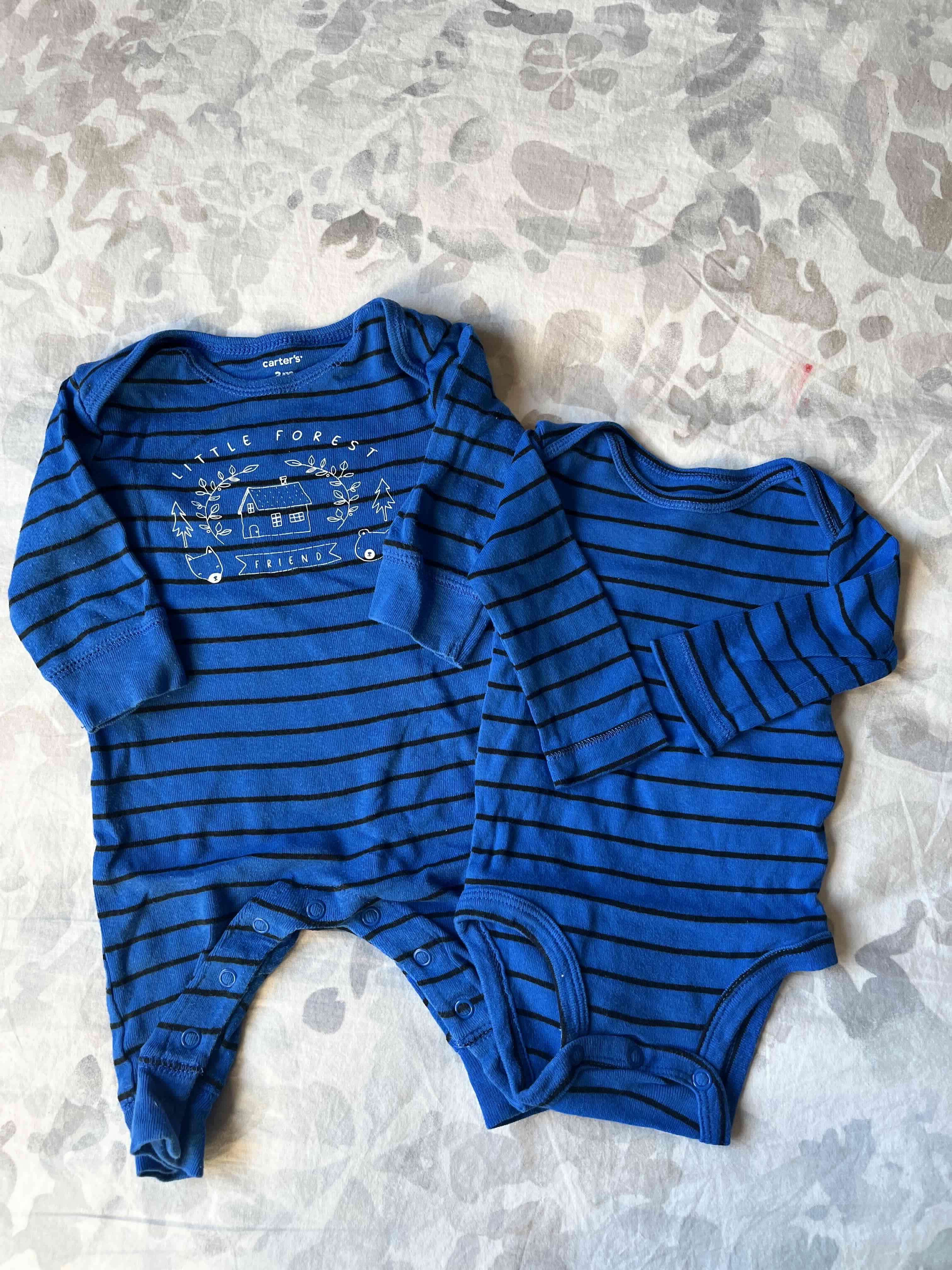 Conjunto de body y enterito para bebé talla 3m