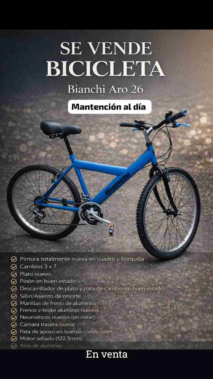 Bicicleta Bianchi Aro 26 azul
