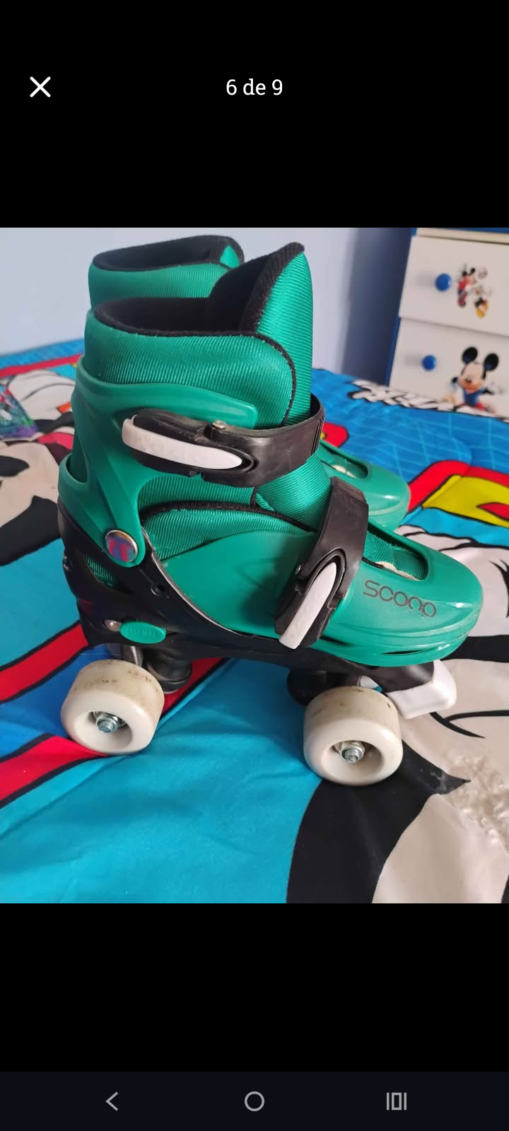 Set patines verdes con protección - miniatura 6