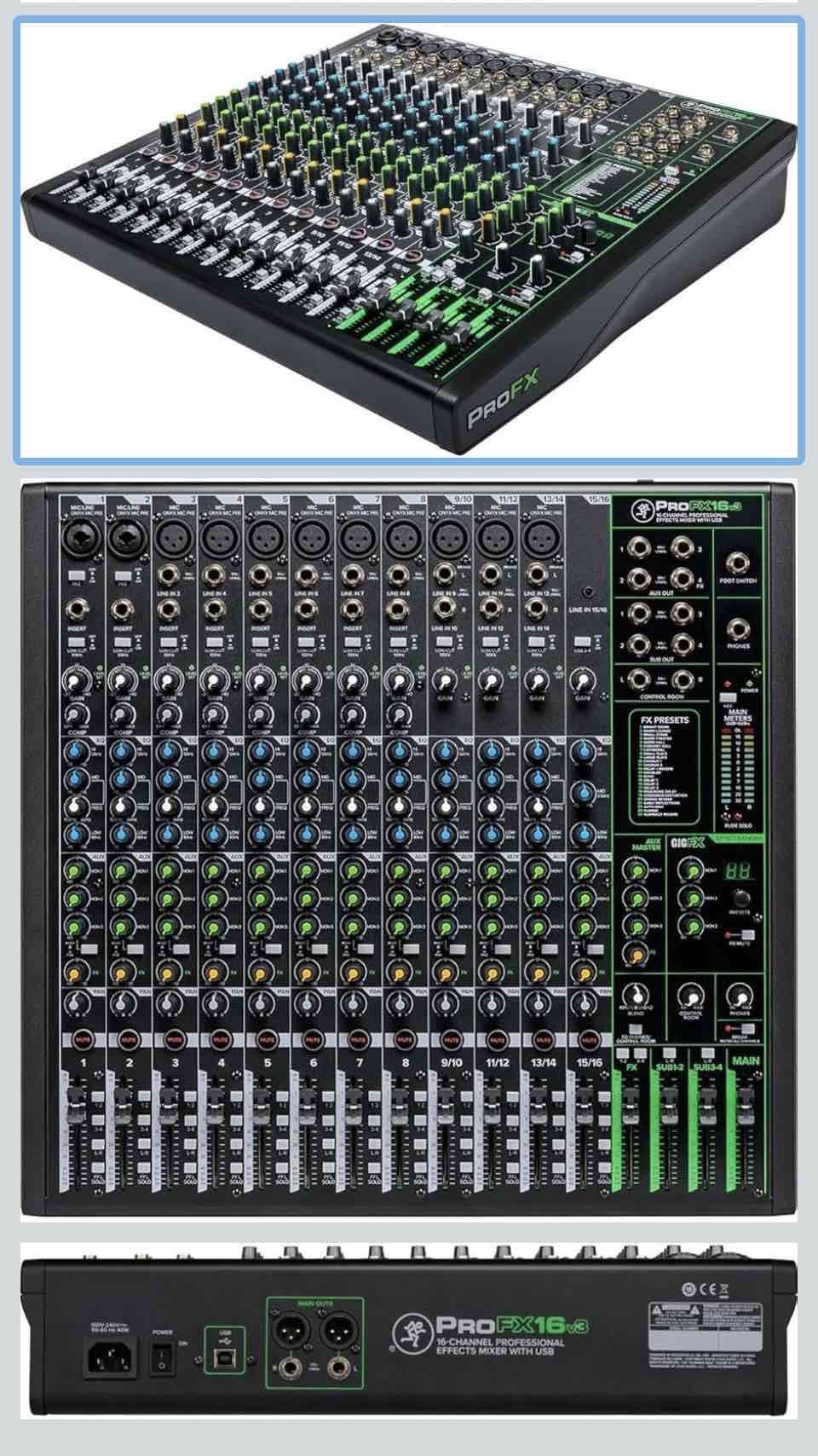 Mackie ProFX16v3 Mezclador analógico - miniatura 2