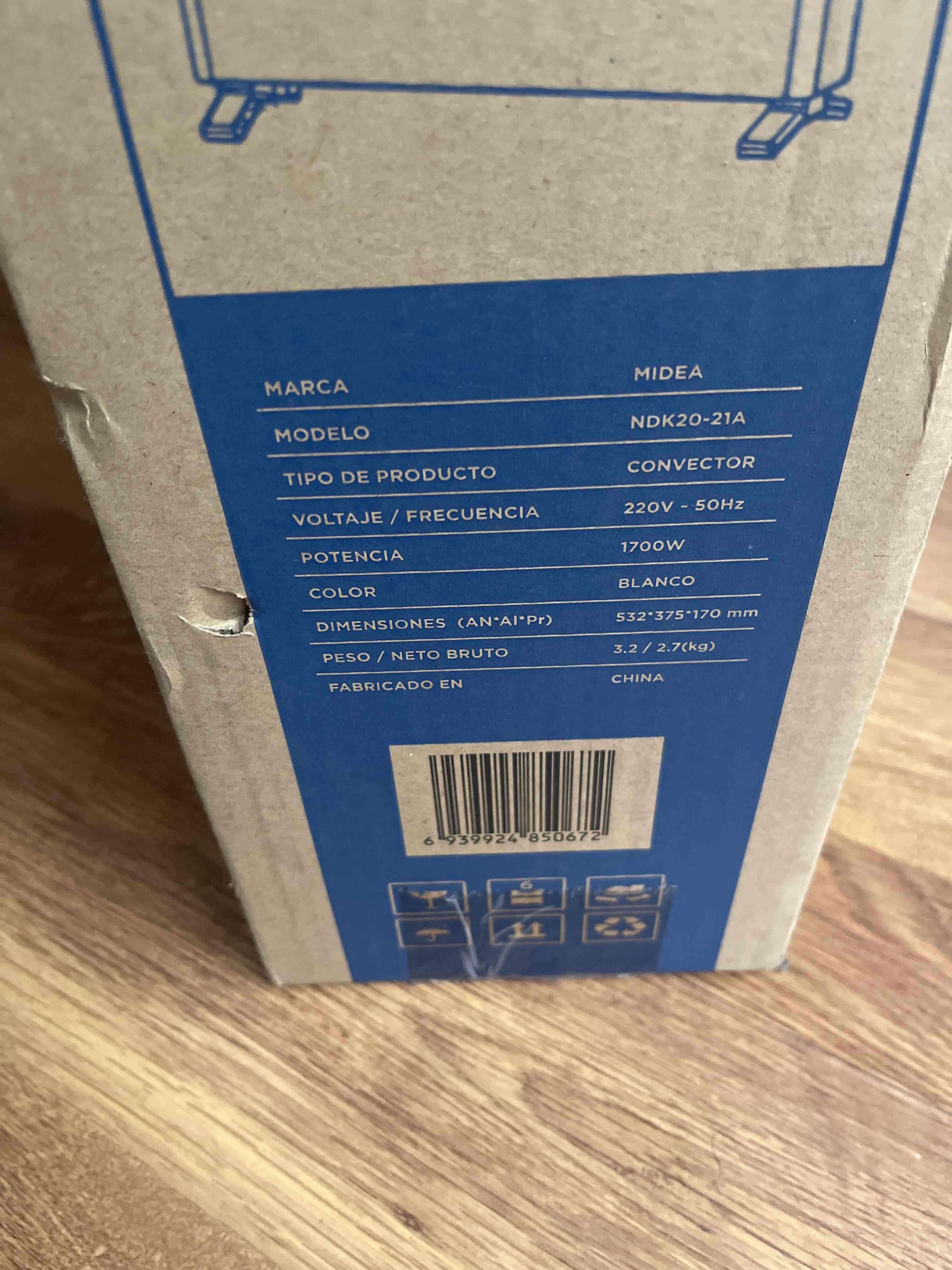 Calefactor convector Midea como nuevo - miniatura 3