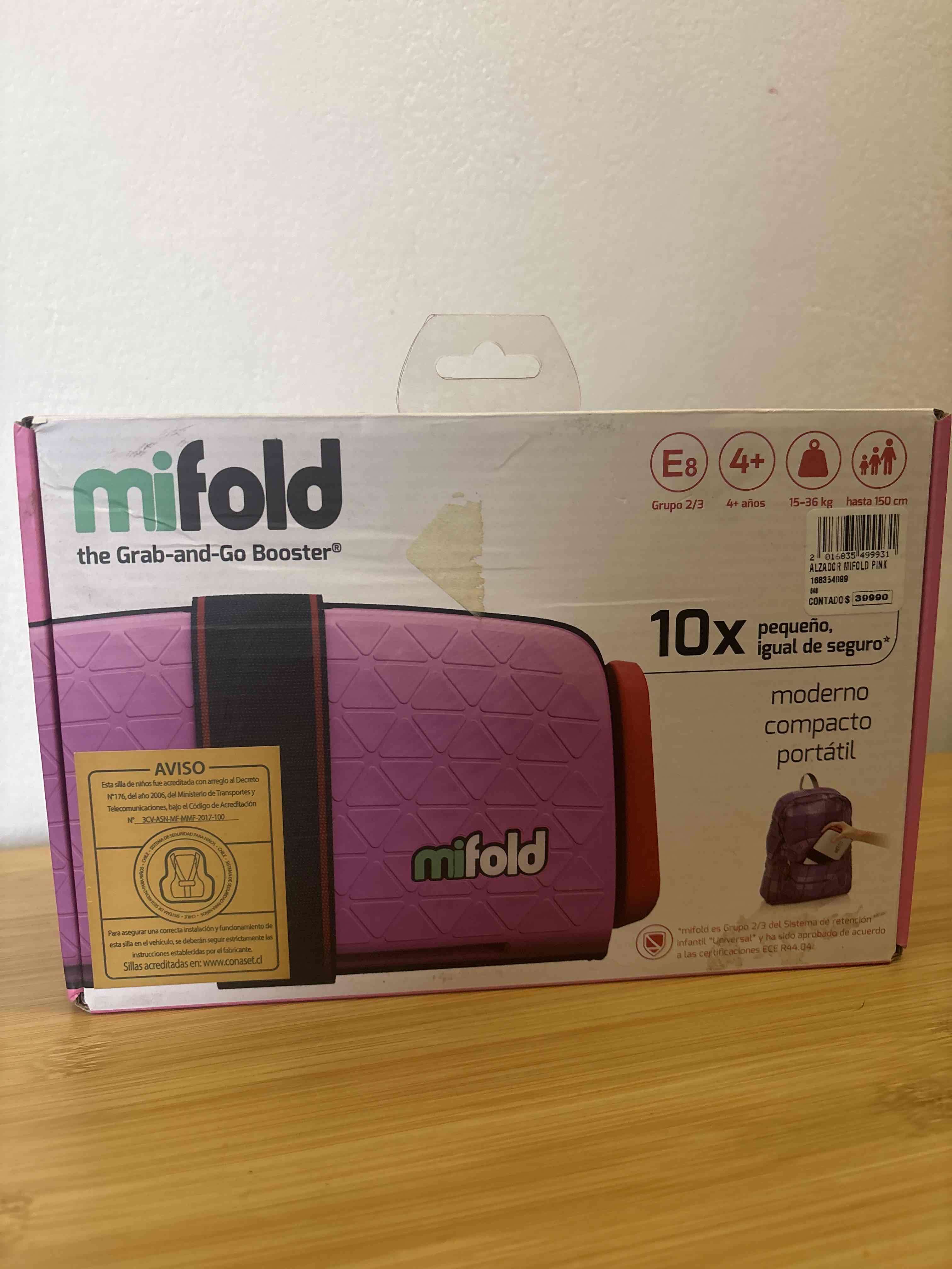 Asiento elevador mifold rosa